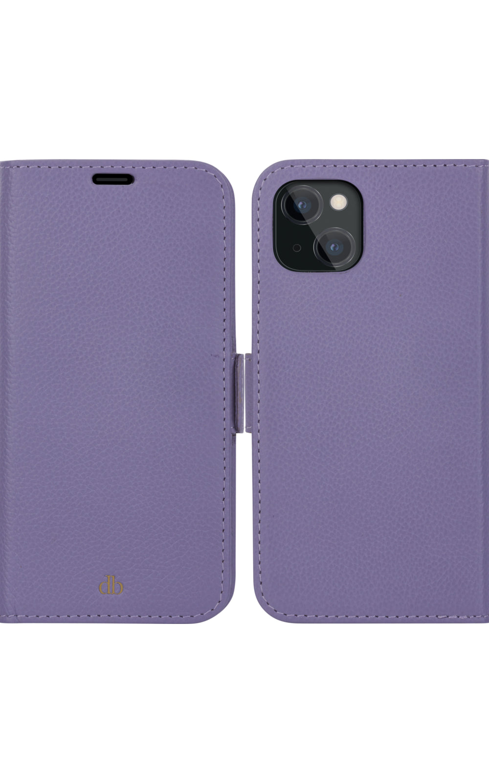 dbramante1928 New York – Wallethülle – für Apple iPhone 13, 3 Kartenfächer, Violett, Magnetverschluss