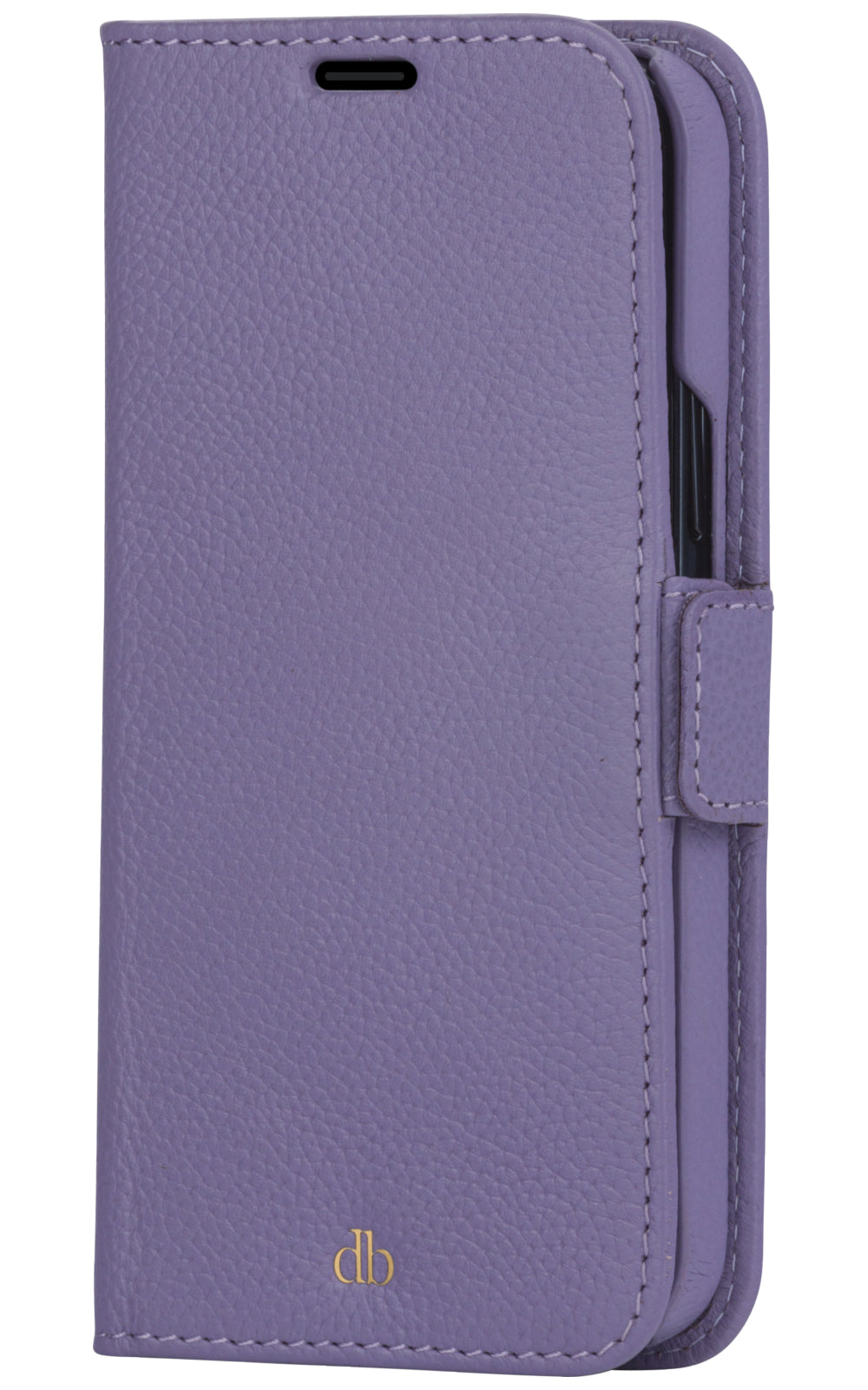 dbramante1928 New York – Wallethülle – für Apple iPhone 13, 3 Kartenfächer, Violett, Magnetverschluss