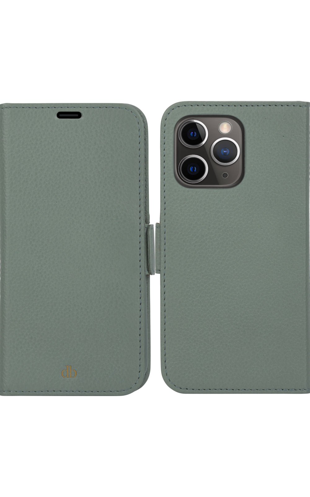dbramante1928 New York Wallethülle – für Apple iPhone 13 Pro, 3 Kartenfächer, Grün, Magnetverschluss