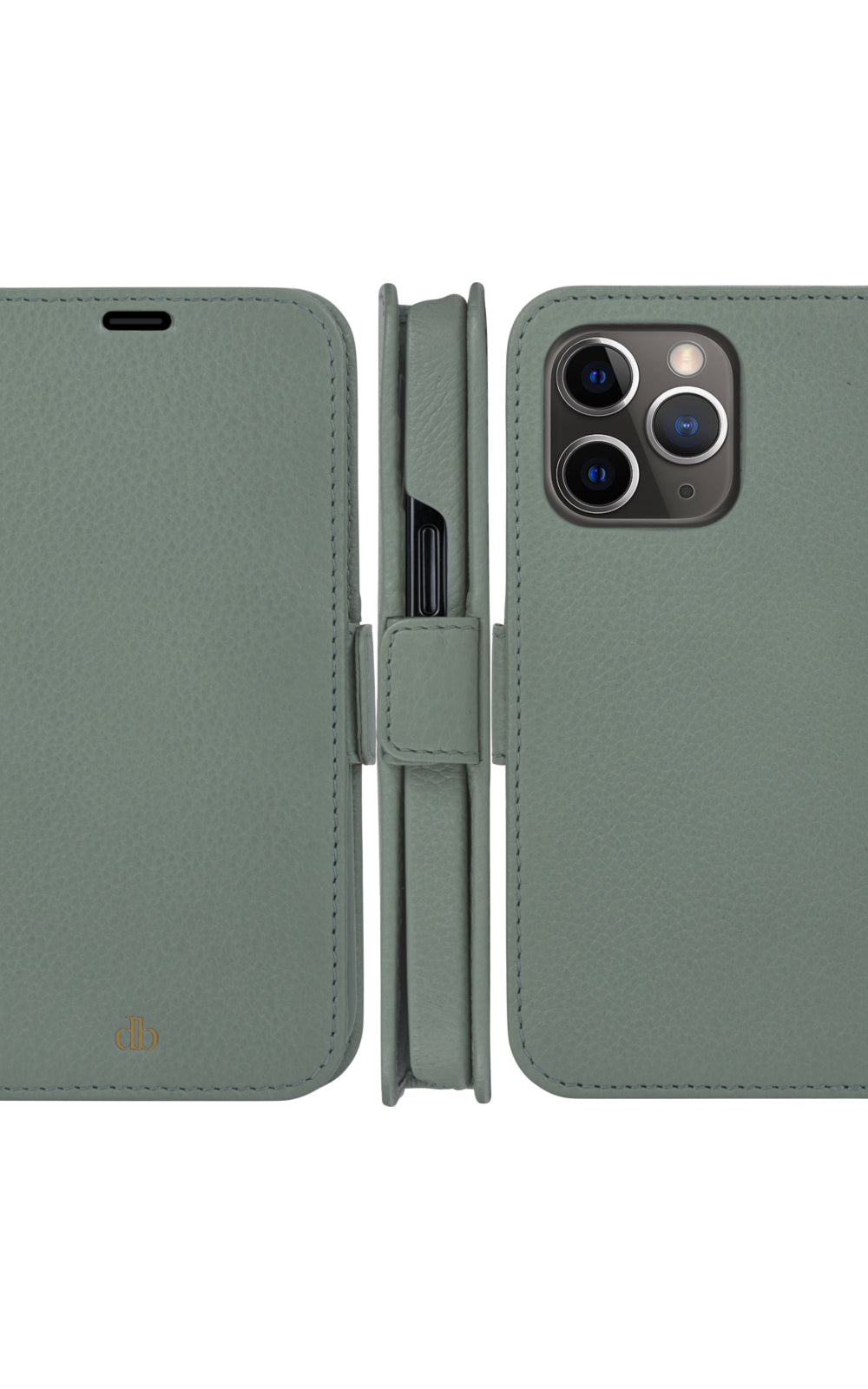 dbramante1928 New York Wallethülle – für Apple iPhone 13 Pro, 3 Kartenfächer, Grün, Magnetverschluss