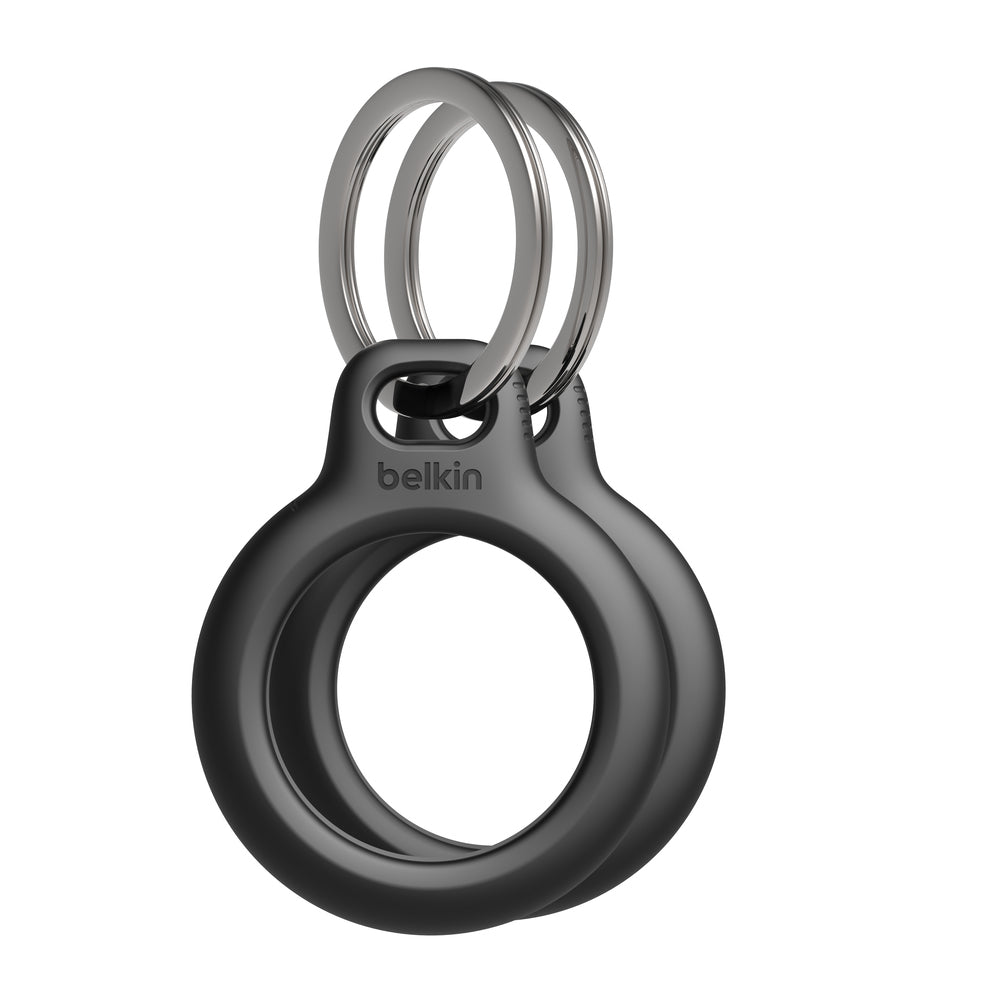 Belkin Schlüsselanhänger – schwarz, mit Ring, 2 Stk. – für Apple AirTag