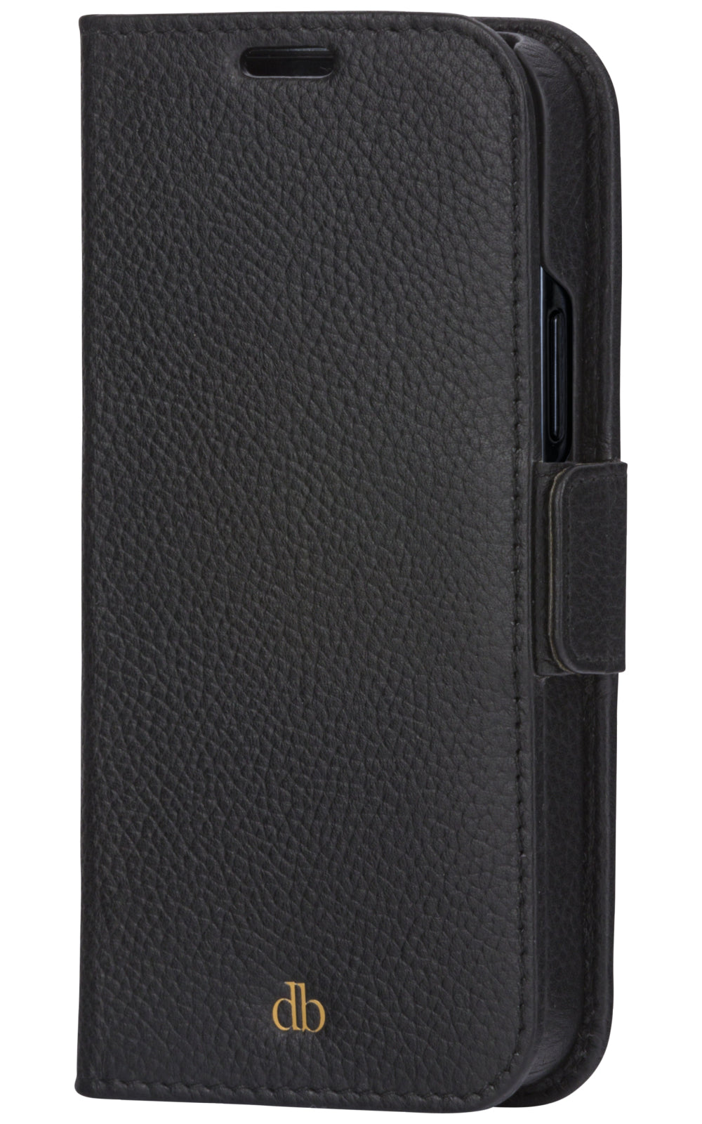 dbramante1928 New York – Wallethülle – für Apple iPhone 13 Mini, 3 Kartenfächer, Schwarz, Magnetverschluss