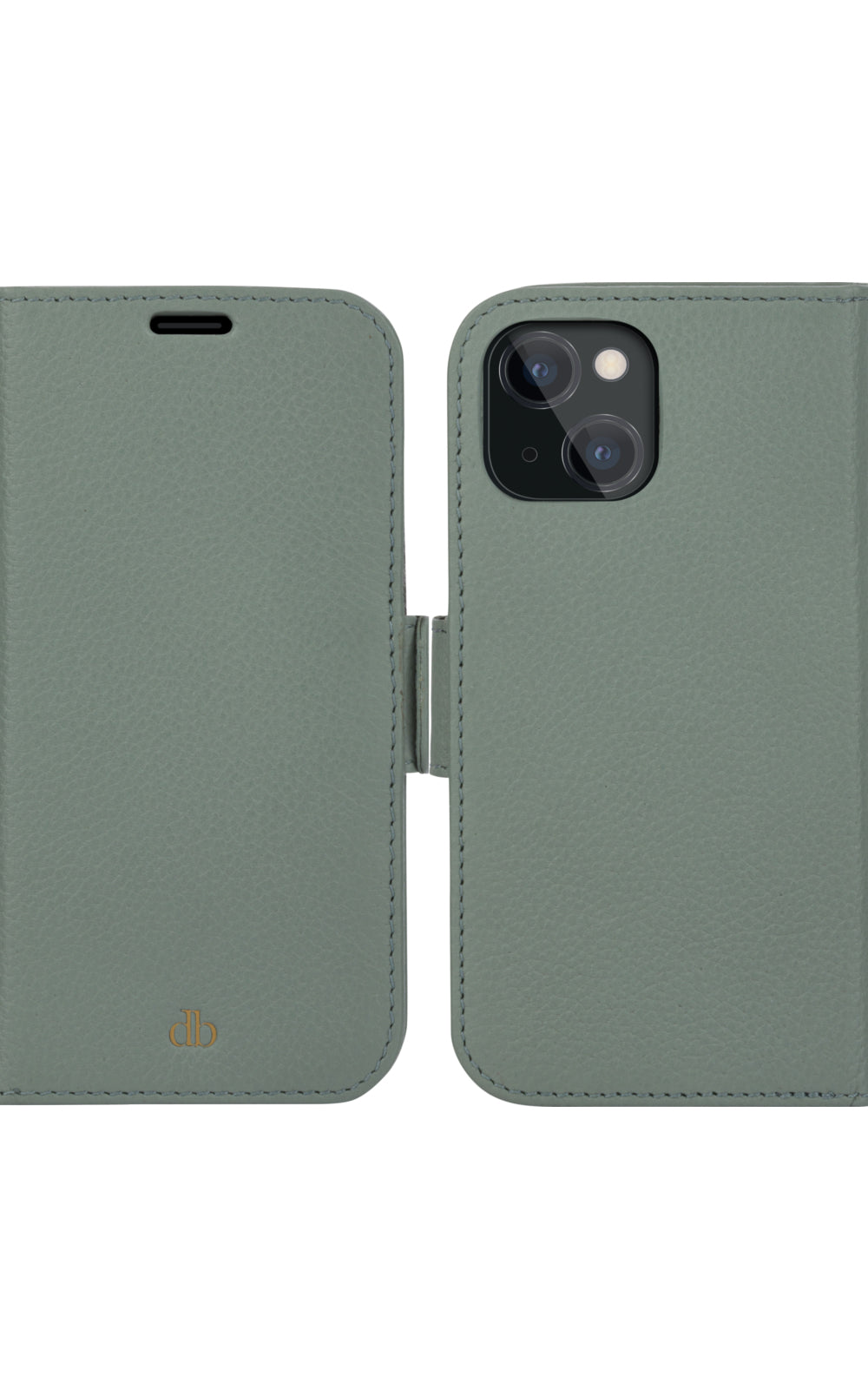 dbramante1928 New York – Wallethülle – für Apple iPhone 13 mini, 3 Kartenfächer, Greenbay, Magnetverschluss