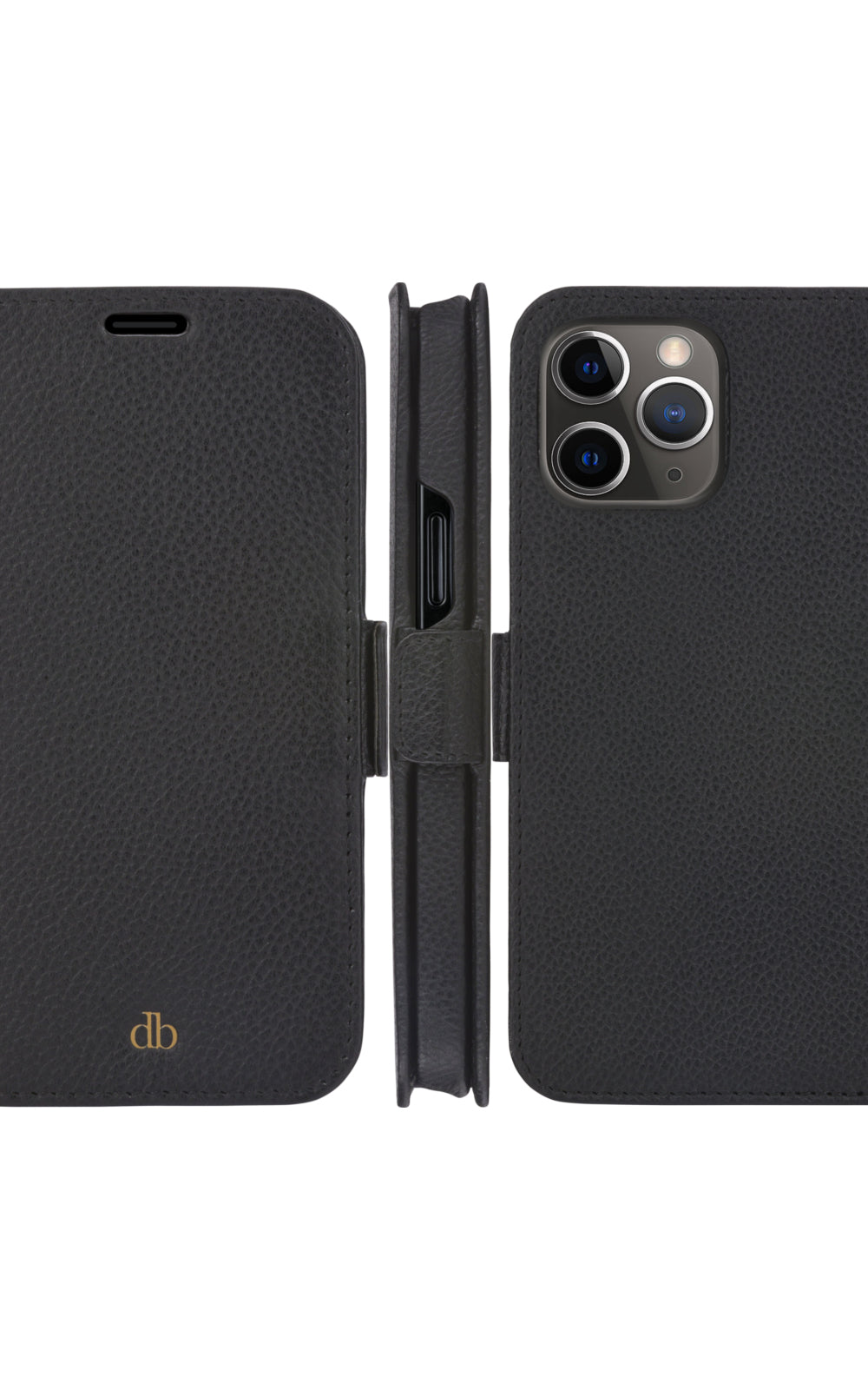 dbramante1928 New York Wallethülle – für Apple iPhone 13 Pro Max, 3 Kartenfächer, Schwarz