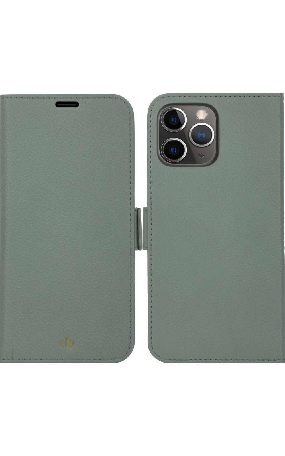 dbramante1928 New York Wallethülle – für Apple iPhone 13 Pro Max, 3 Kartenfächer, Grün, Magnetverschluss