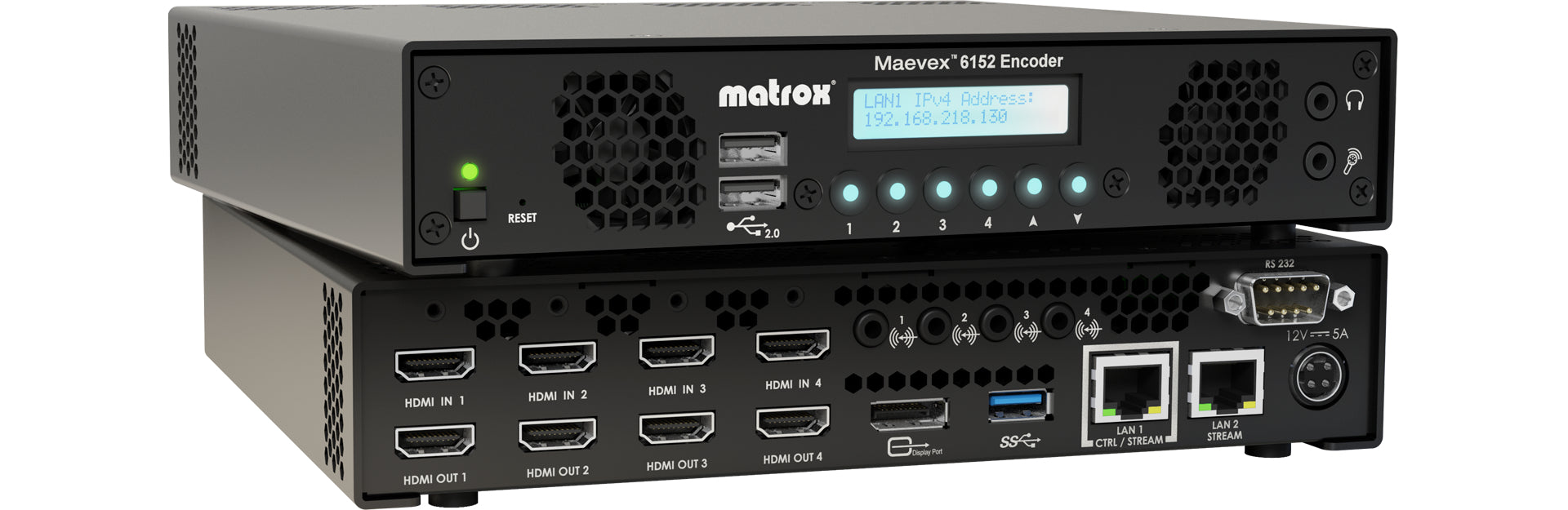 Matrox Maevex 6152 – Encoder – 4K UHD, 4× HDMI