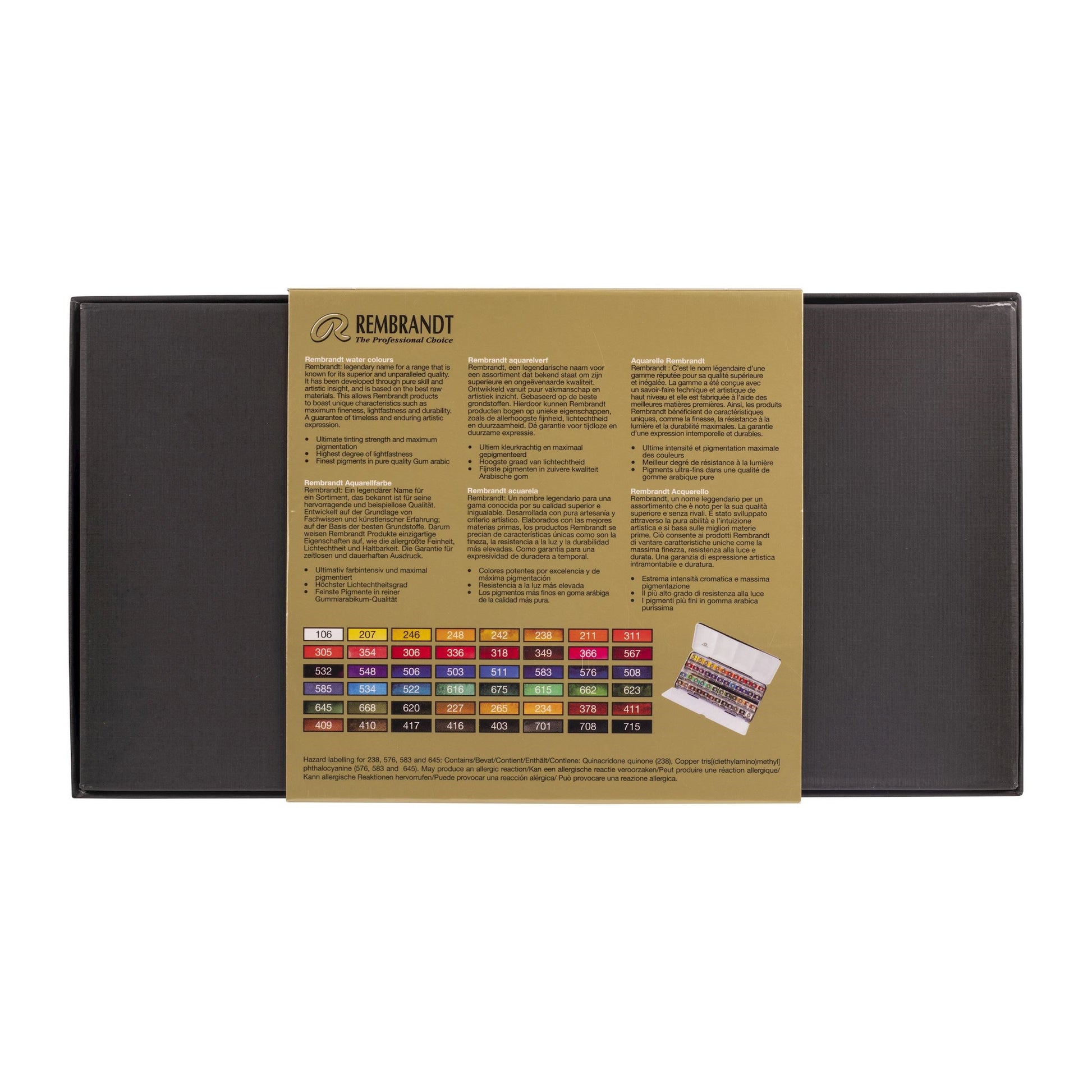 Royal Talens Rembrandt – Aquarellfarben – Set – 48 Farben, inklusive Umsteckpinsel