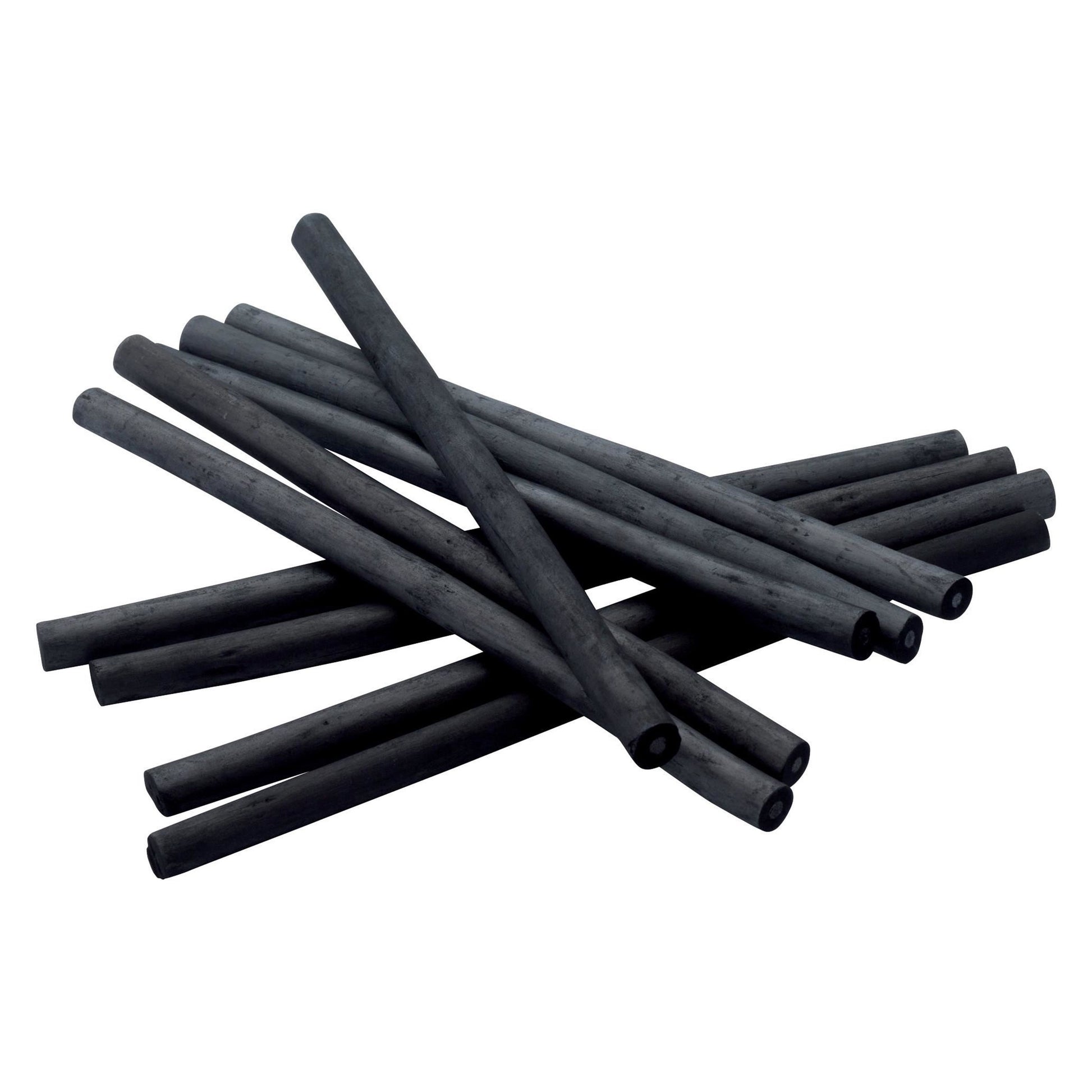 Talens Zeichenkohle – schwarz, Ø 7–12 mm, 20er-Pack, geruchsarm