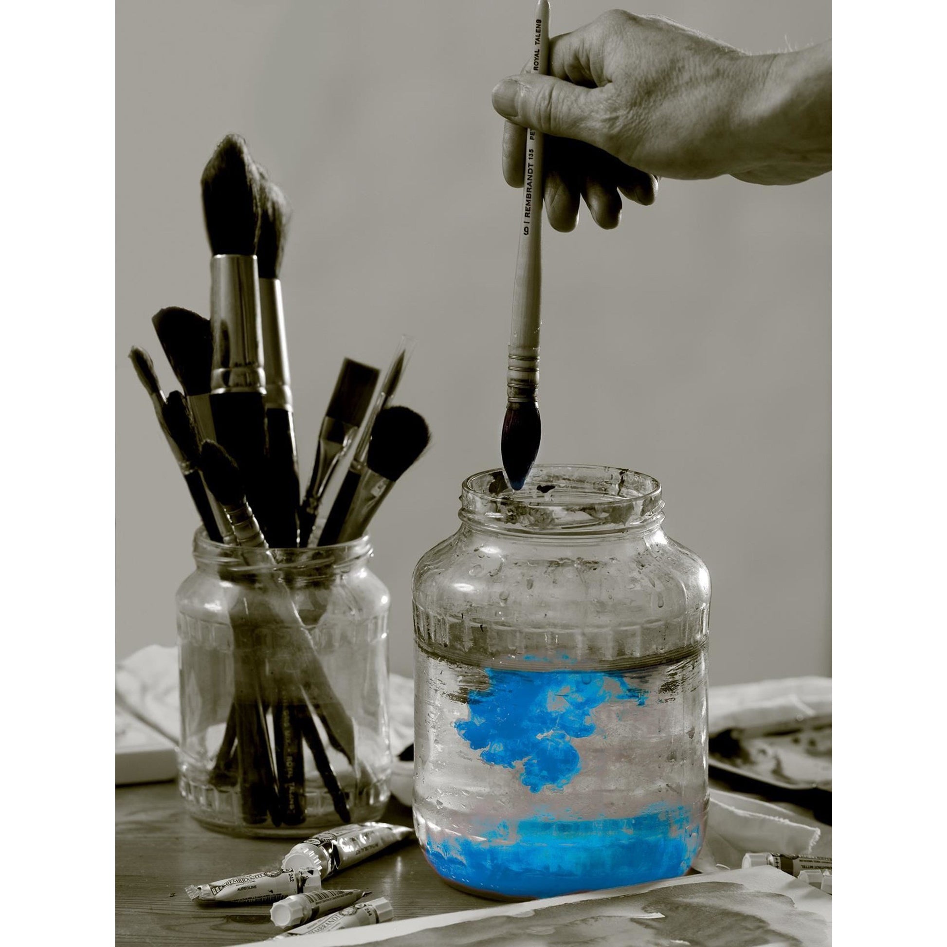 Royal Talens Rembrandt – Aquarellfarben-Set, inkl. Anmischpalette & Pinsel
