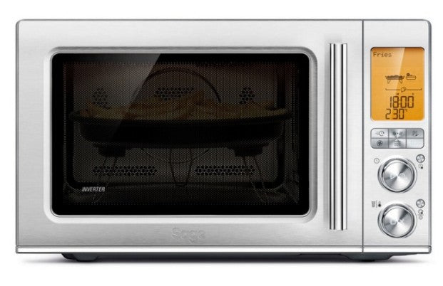 Sage Kombi-Mikrowelle Combi Wave SMO870BSS4QEU1 – 32 l, Grill & Heissluft, 1100 W – silber/edelstahl