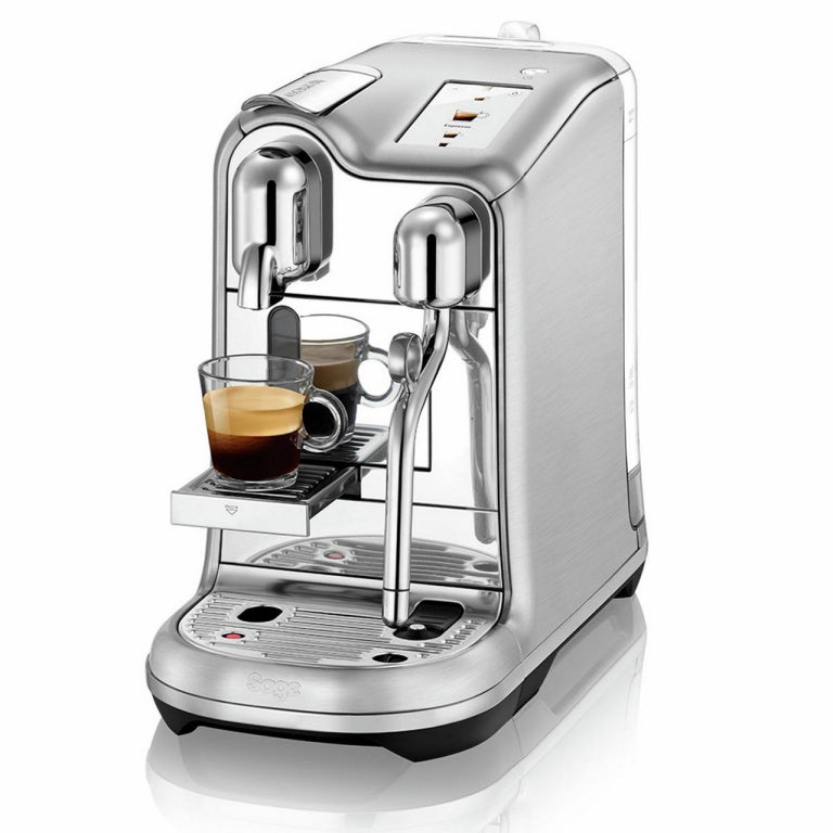 Sage Creatista Pro Steel Kapselmaschine – für Nespresso, 2 l, silber, 19,7 × 32,8 × 42,9 cm