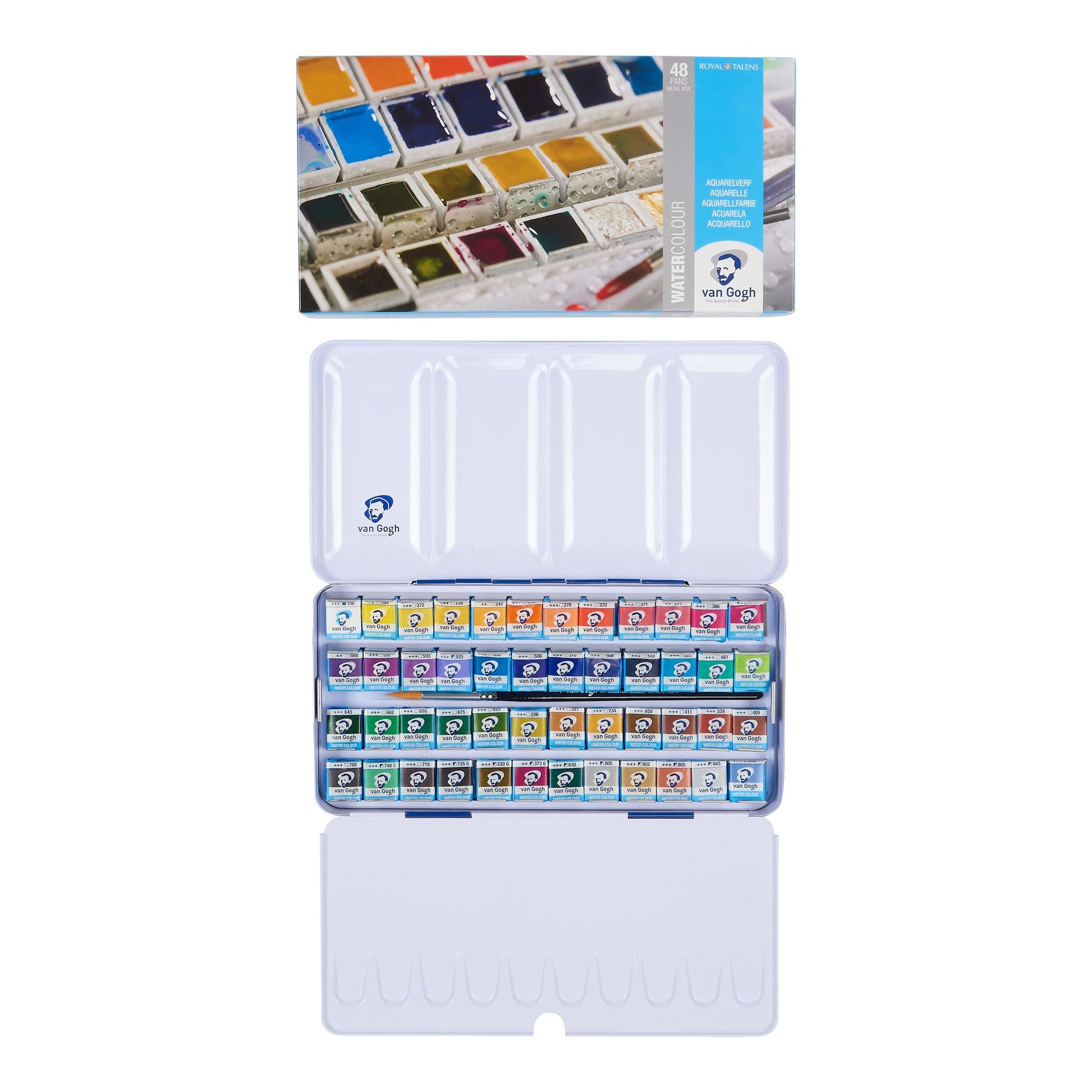 Van Gogh Aquarellfarben-Set – 48 Näpfchen