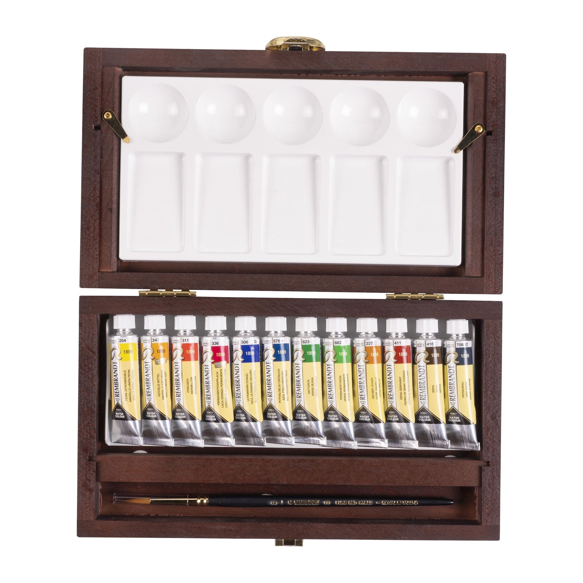 Royal Talens Rembrandt – Aquarellfarben-Set, inkl. Anmischpalette & Pinsel