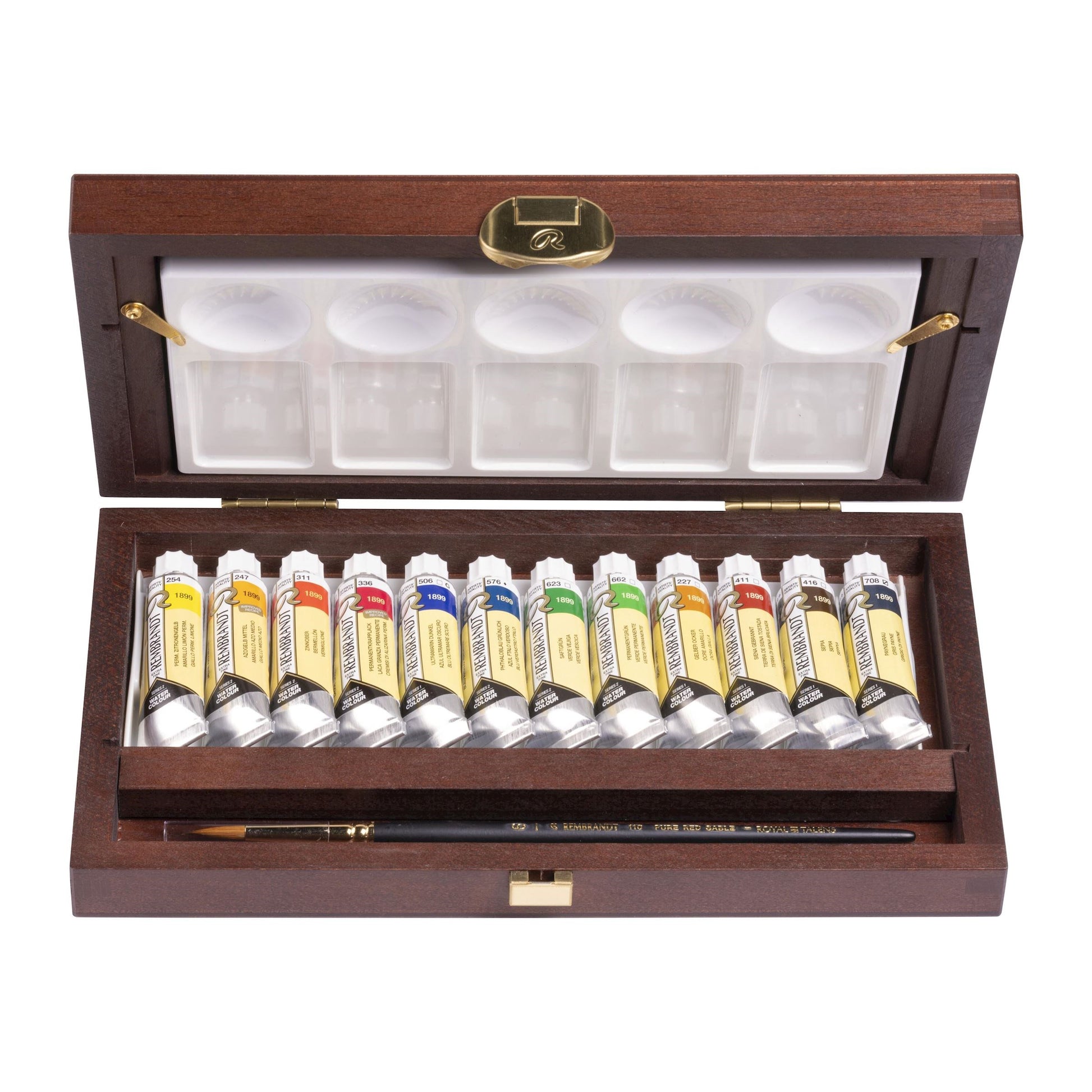 Royal Talens Rembrandt – Aquarellfarben-Set, inkl. Anmischpalette & Pinsel
