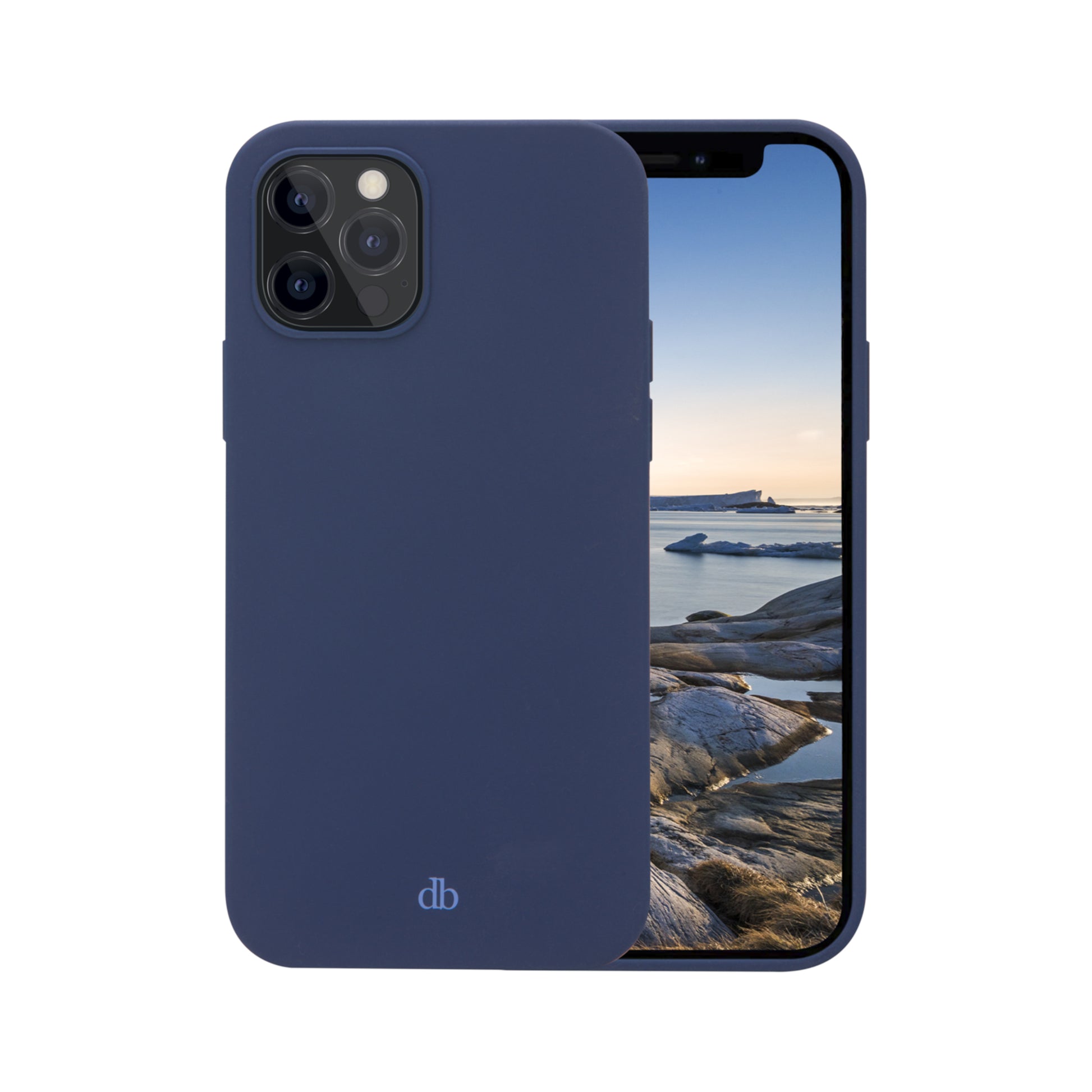 dbramante1928 Monaco – Backcover – für Apple iPhone 13 Pro Max, Pacific Blue, kabelloses Laden