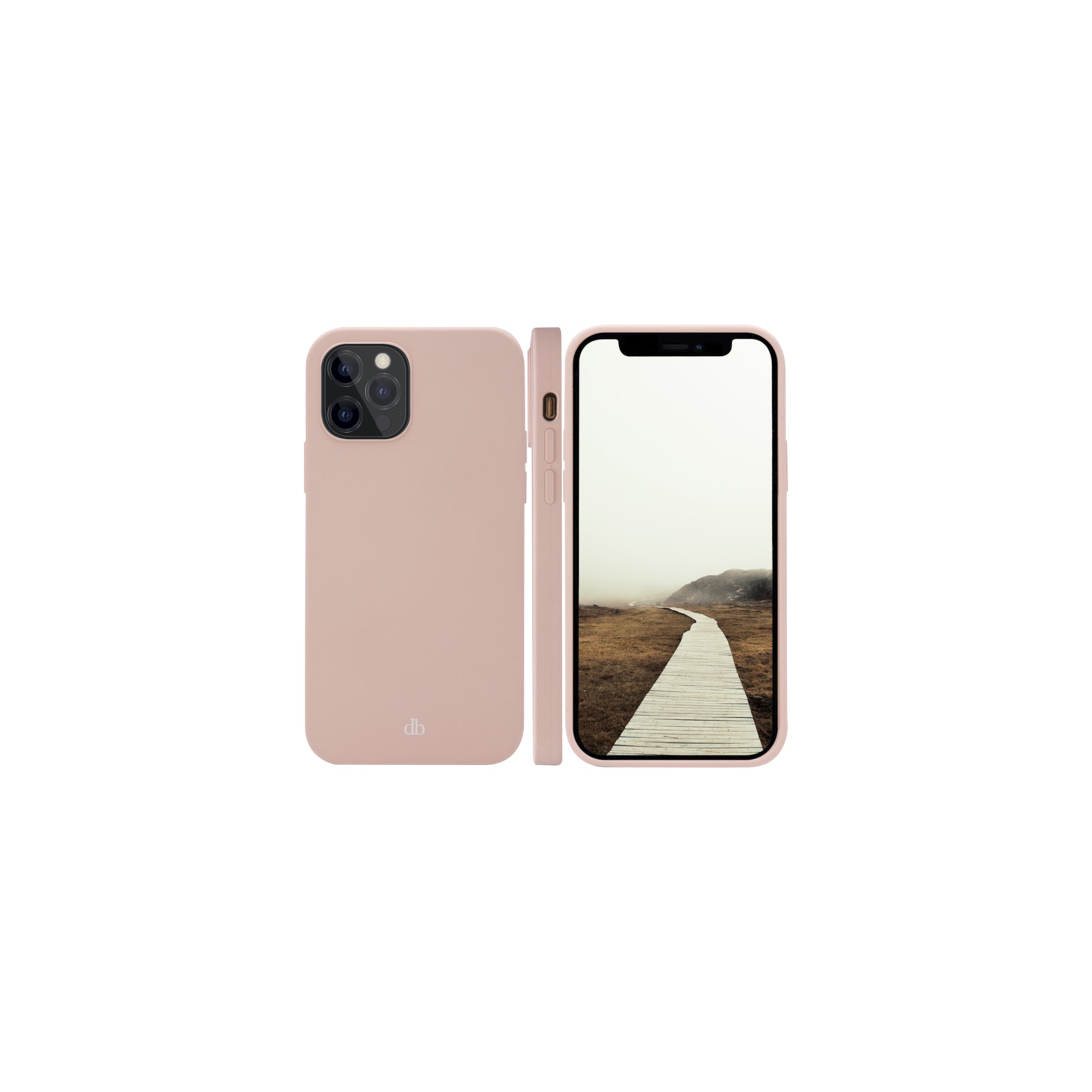 dbramante1928 Monaco Backcover – für Apple iPhone 12/12 Pro, Kunststoff, Pink, Kabelloses Aufladen
