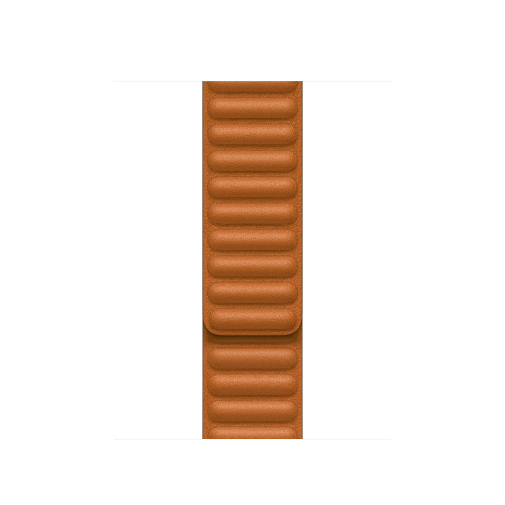 Apple Leather Link – Armband – für Apple Watch 41 mm, Golden Brown, M/L, Leder