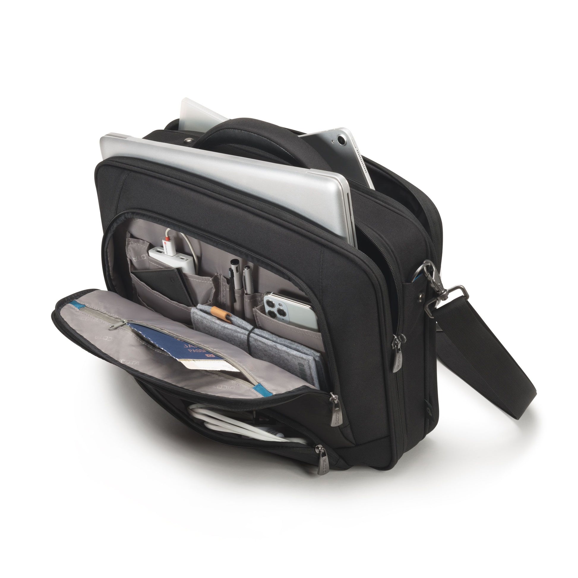 DICOTA Eco Multi PRO Notebook-Tasche für Notebooks bis 14,1" – Schwarz