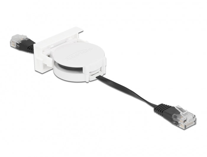 DeLOCK Easy 45 Patchkabel – Cat5e S/FTP, 0,62 m, Schwarz, LSZH, RJ‑45