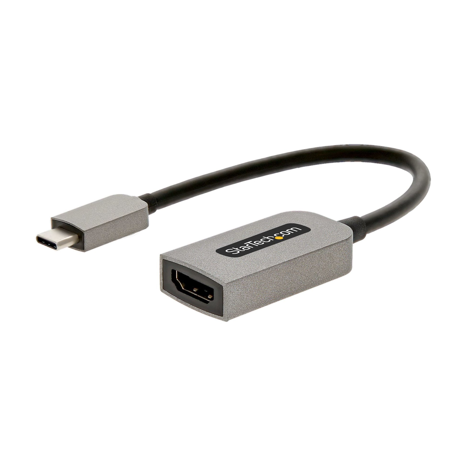 StarTech.com USB-C zu HDMI Adapter – 4K (4096 × 2160) @ 60 Hz, HDMI 2.0b, 13 cm, für Monitor/Display/TV