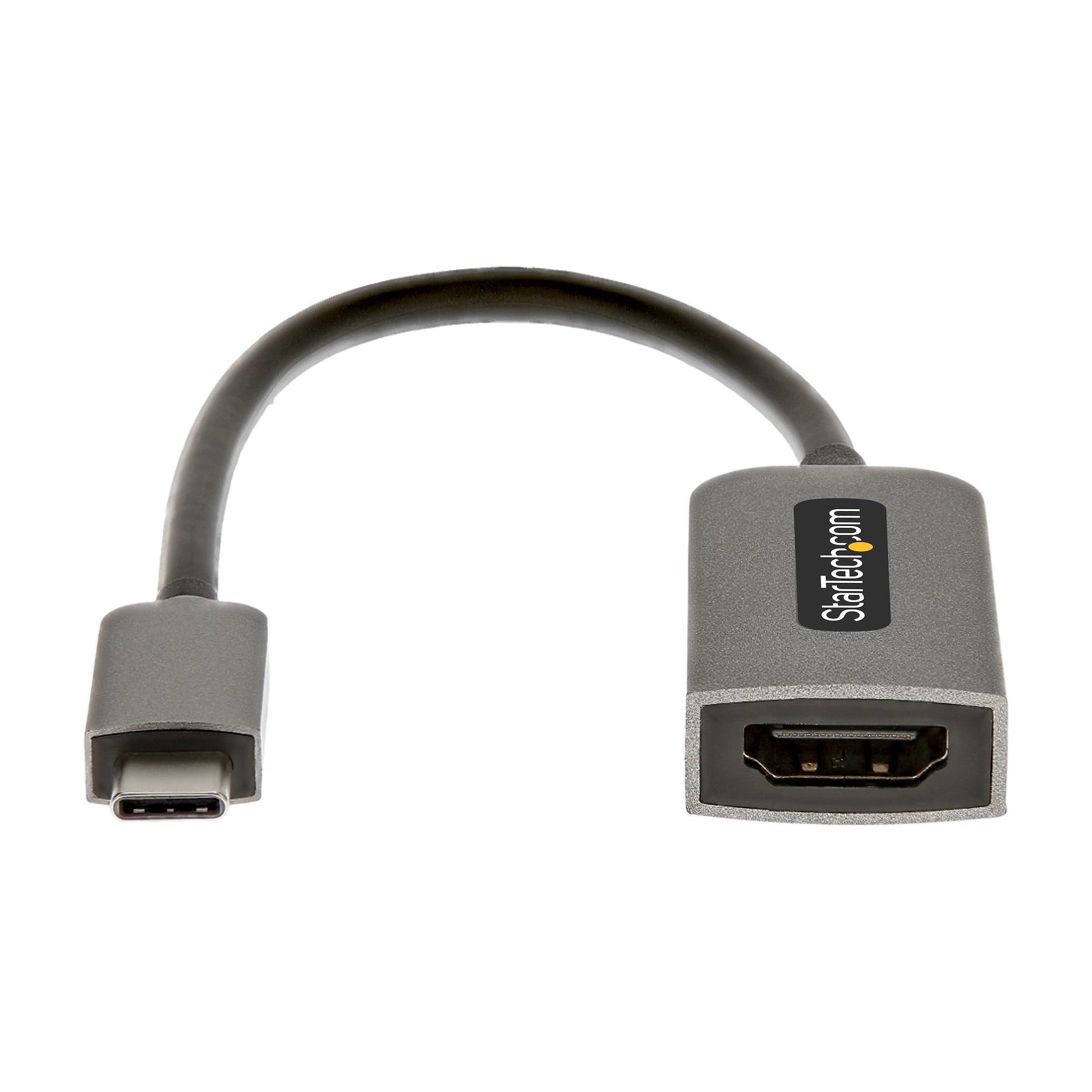 StarTech.com USB-C zu HDMI Adapter – 4K (4096 × 2160) @ 60 Hz, HDMI 2.0b, 13 cm, für Monitor/Display/TV