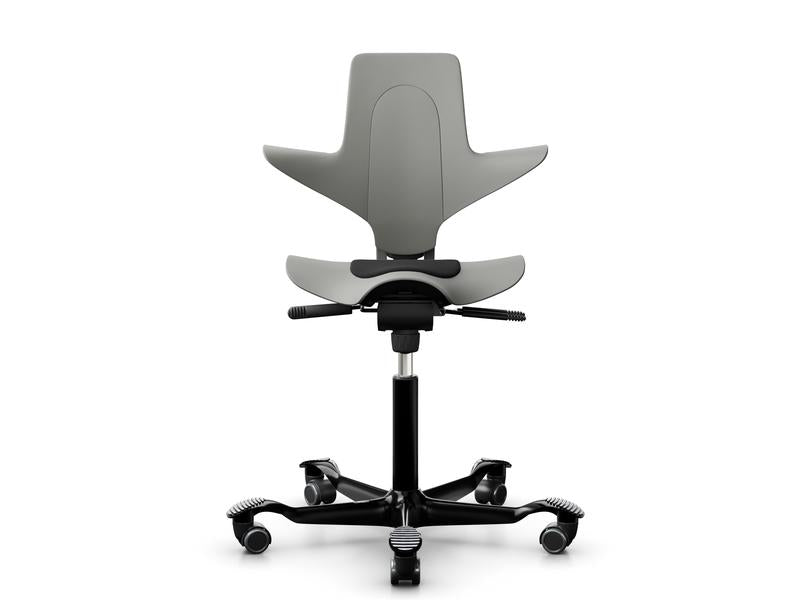 HÅG Bürostuhl Capisco Puls 8010 – Sitzhöhe 45–64 cm, 110 kg, Grau