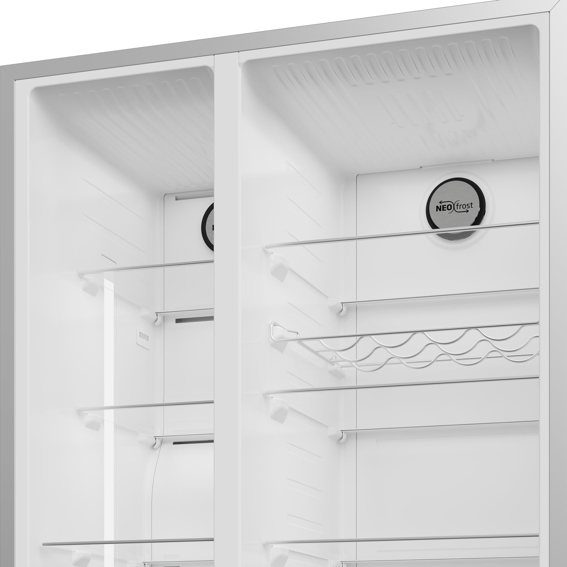 Beko Side-by-Side GN162341PTCHN – 525 l, 230 V, Energieeffizienzklasse E, 36 dB, Silber, 91,0×70,5×179,0 cm