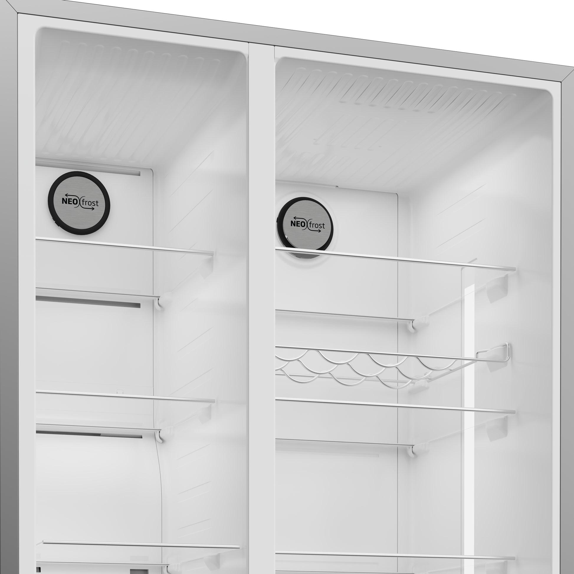 Beko Side-by-Side GN162341PTCHN – 525 l, 230 V, Energieeffizienzklasse E, 36 dB, Silber, 91,0×70,5×179,0 cm