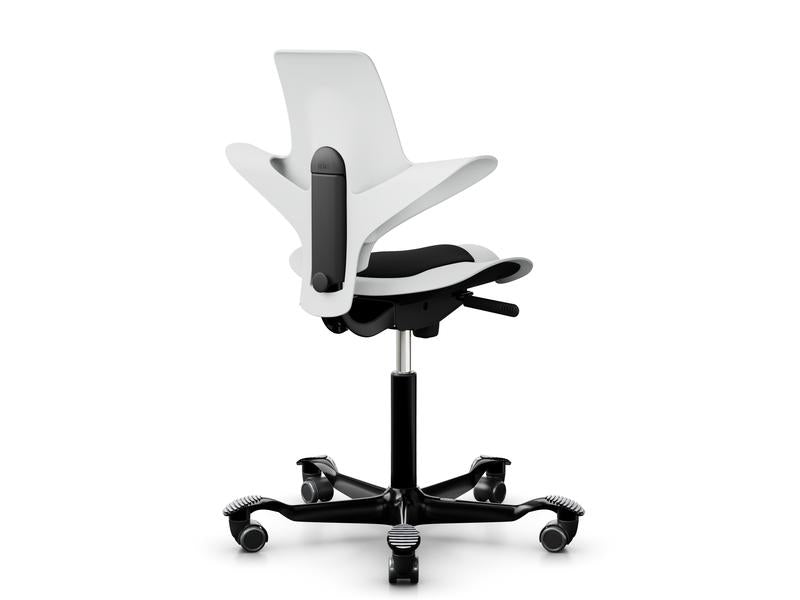 HÅG Bürostuhl Capisco Puls 8010 – 110 kg, Aluminium-Fuss, Weiss