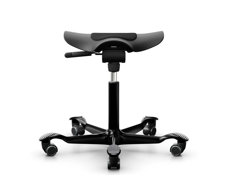 HÅG Hocker Capisco Puls 8001 – Sitzhöhe 45–62 cm, 110 kg, schwarz