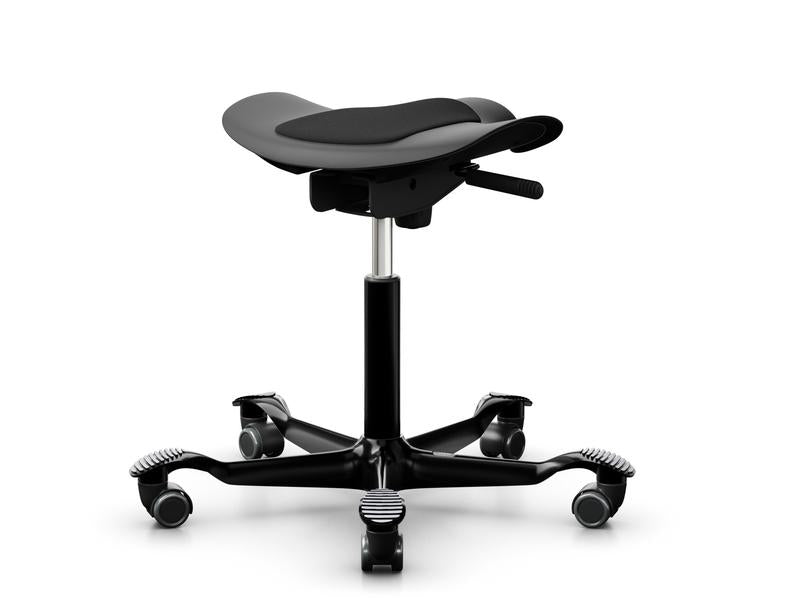 HÅG Hocker Capisco Puls 8001 – Sitzhöhe 45–62 cm, 110 kg, schwarz