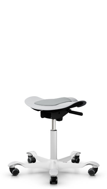 HÅG Hocker Capisco Puls 8001 – 45–62 cm, 110 kg, schwarz