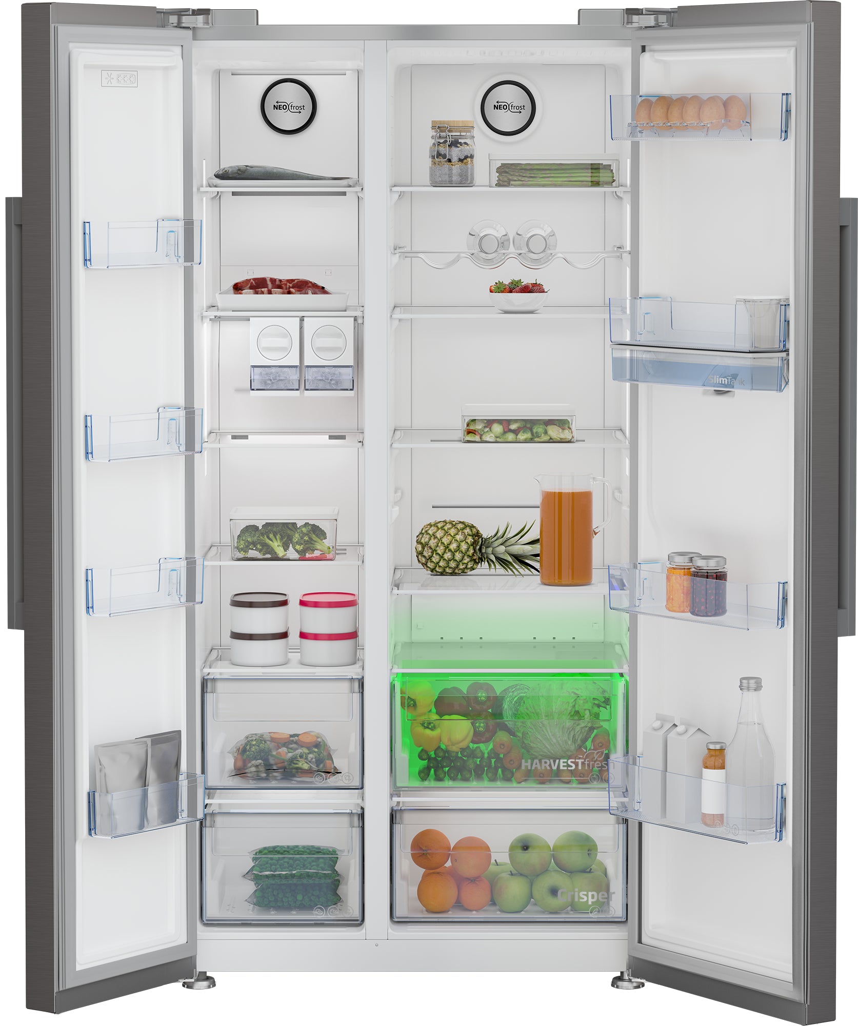 Beko Side-by-Side GN163242XBCHN – 554 l, 230 V, Energieeffizienzklasse E, 38 dB