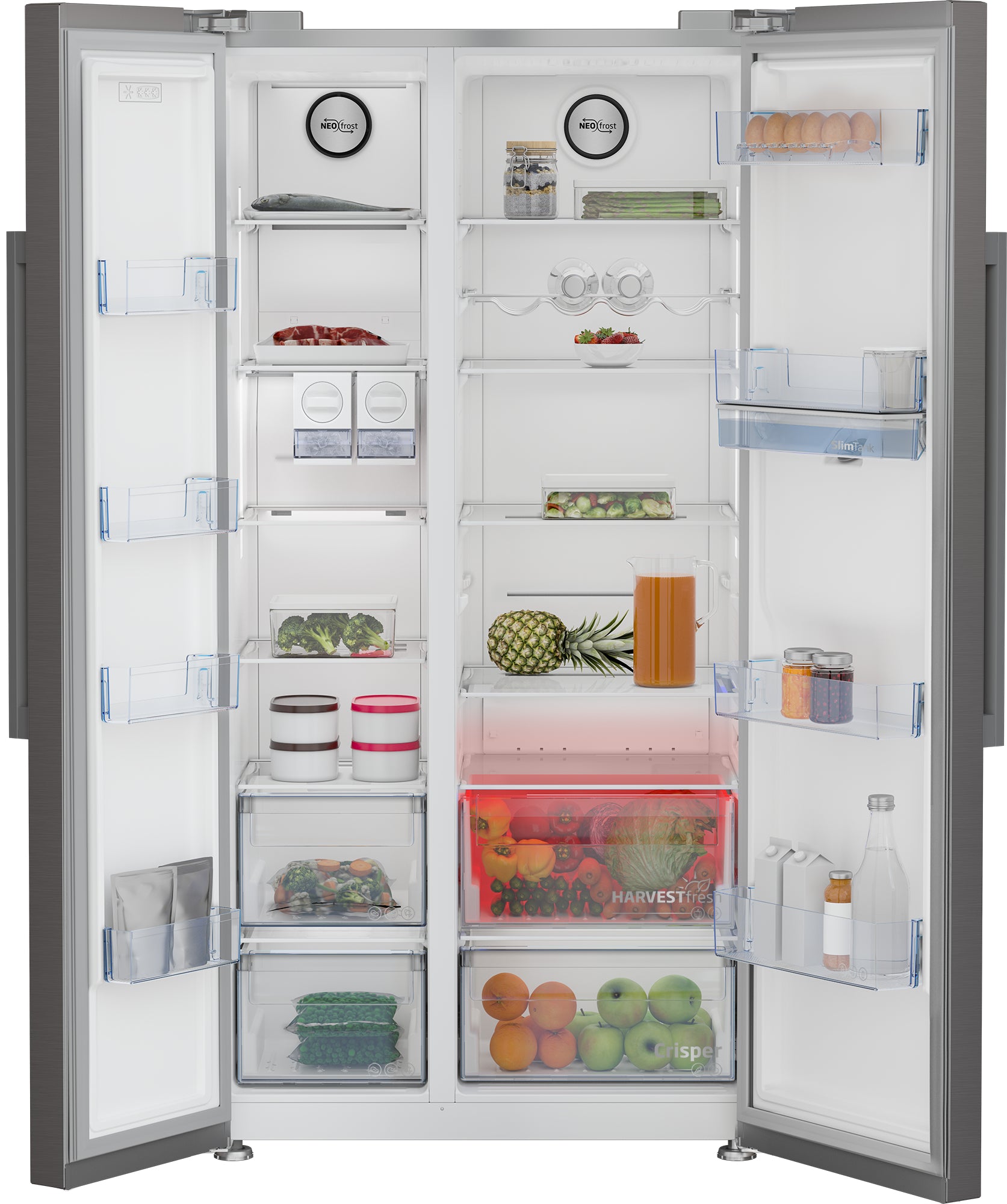 Beko Side-by-Side GN163242XBCHN – 554 l, 230 V, Energieeffizienzklasse E, 38 dB
