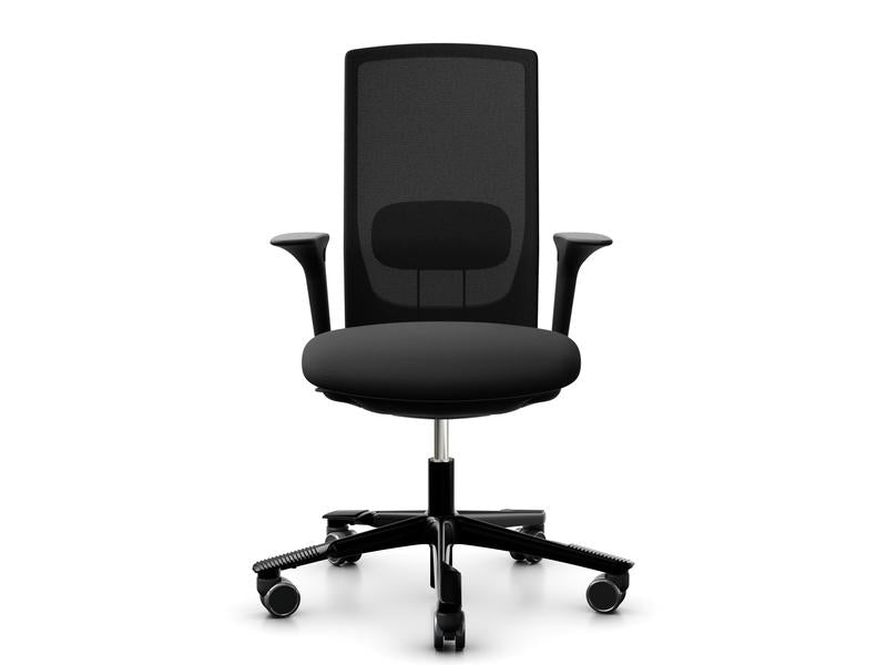 HÅG Bürostuhl Futu Mesh 1100 – 46 × 46 × 60 cm, 110 kg, schwarz