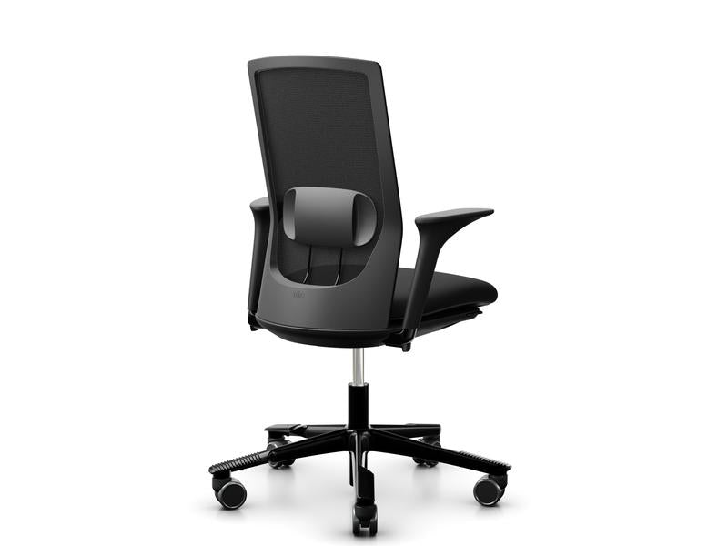 HÅG Bürostuhl Futu Mesh 1100 – 46 × 46 × 60 cm, 110 kg, schwarz