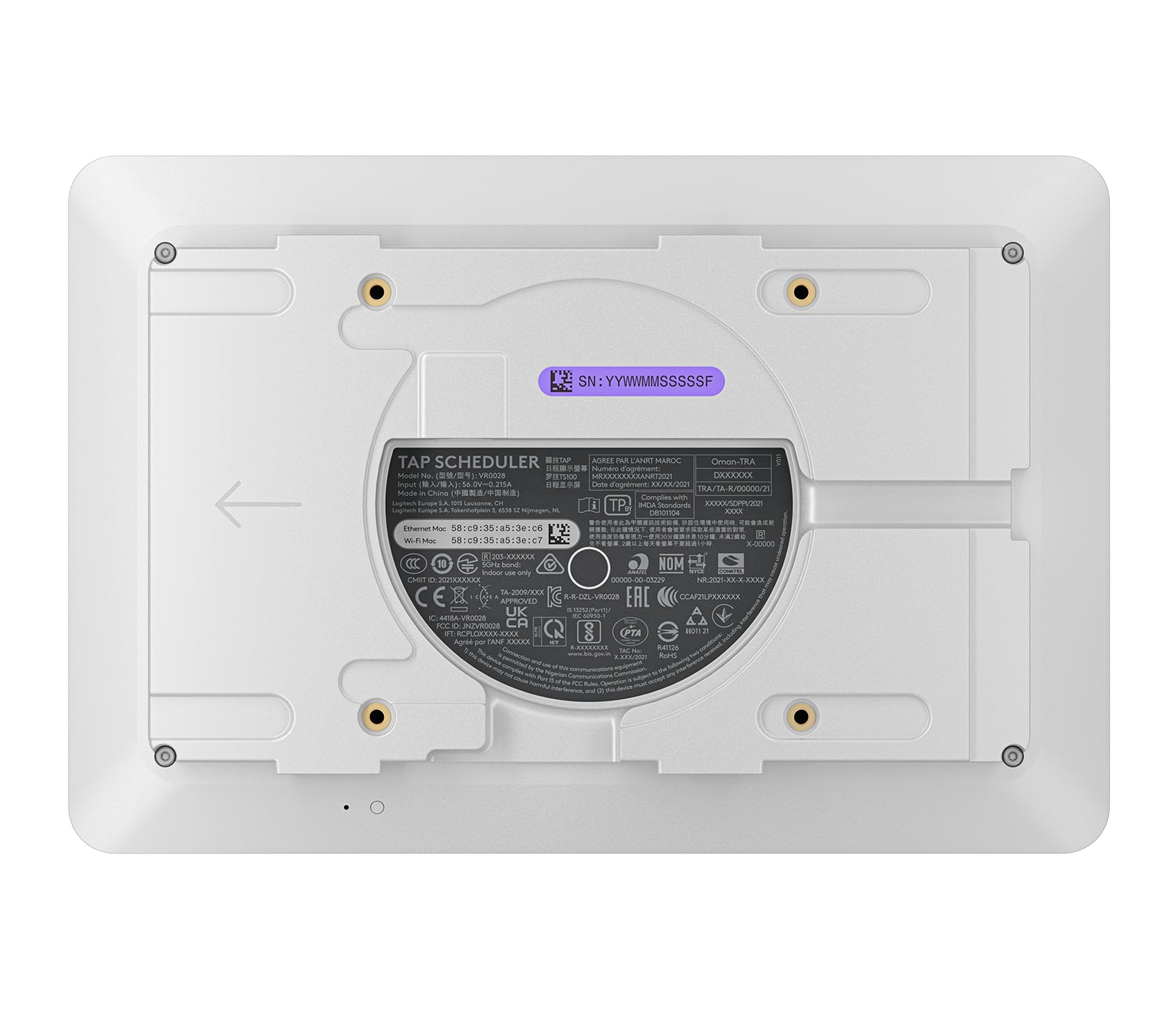 Logitech Tap Scheduler Purpose-Built – Touchpanel – für Zoom