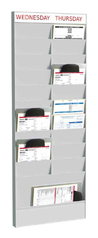 Paperflow Wand-Büroplaner 20 Fächer PS20A4.02 – Informationsstand, A4, 126,3 cm