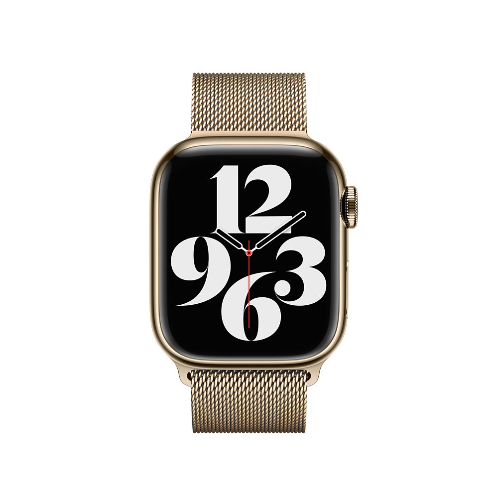 Apple Milanese Loop – Edelstahl, Gold, für Apple Watch