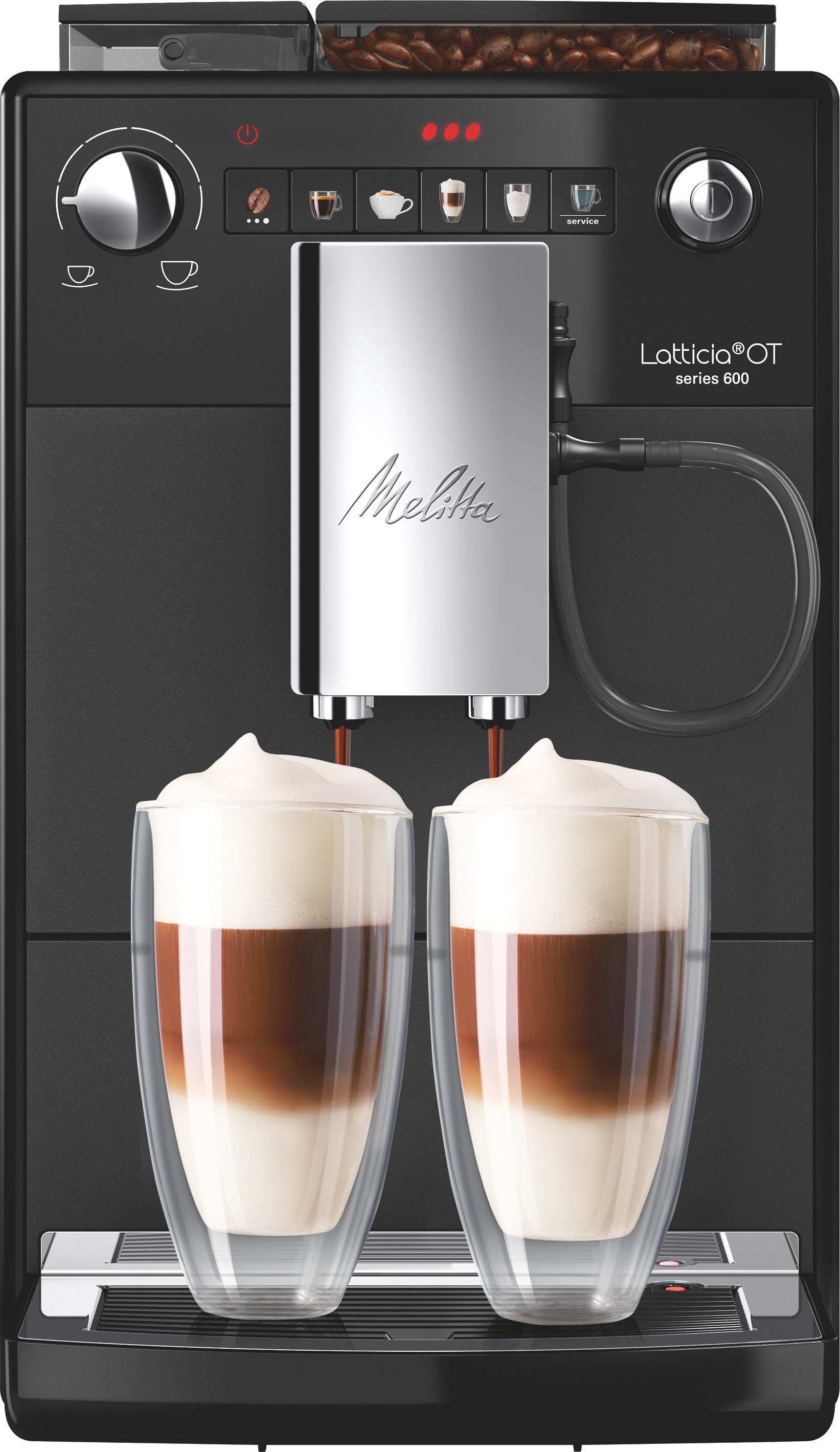 Melitta Latticia OT Kaffeevollautomat – 15 bar, 1,5 l, 250 g, Grau