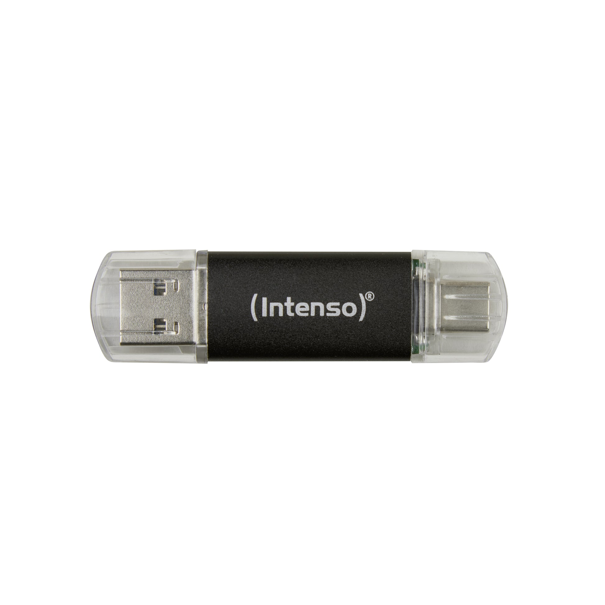 Intenso Twist Line 3539491 USB-Stick 128 GB – USB-A/USB-C USB 3.2 Gen 1, 70 MB/s Lesen, mit Kappe, Anthrazit