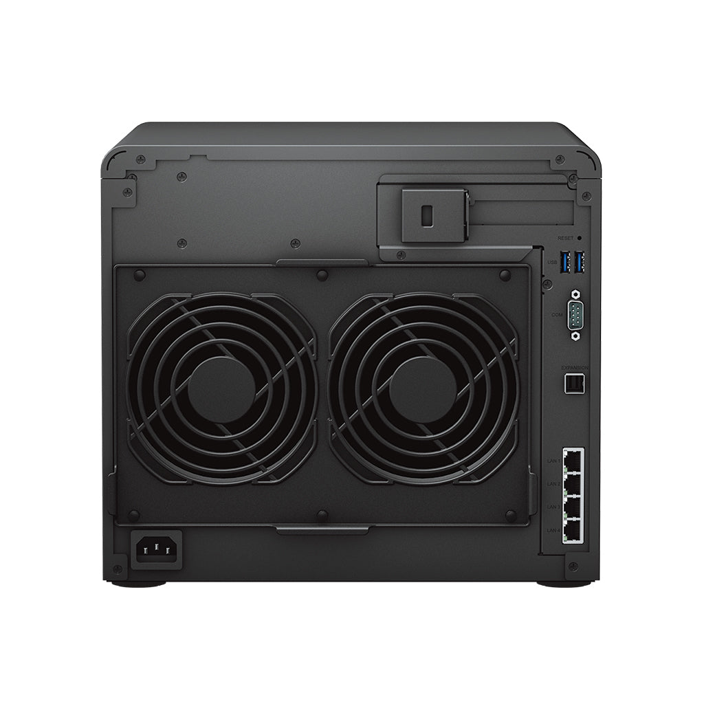 Synology DS2422+ – 12-Bay Tower NAS – AMD Ryzen V1500B, 4 GB RAM, 1GbE, DSM, für 2,5"/3,5" HDD/SSD, SATA