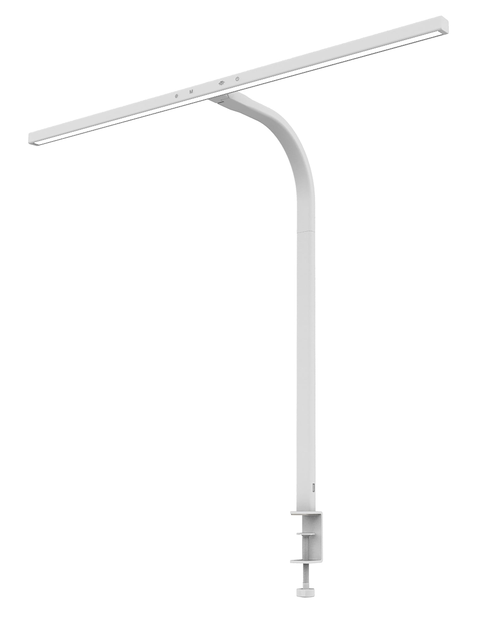 Unilux STRATA Tischleuchte mit Klemmfuss – 3000–6500 K, 2046 lm, weiss