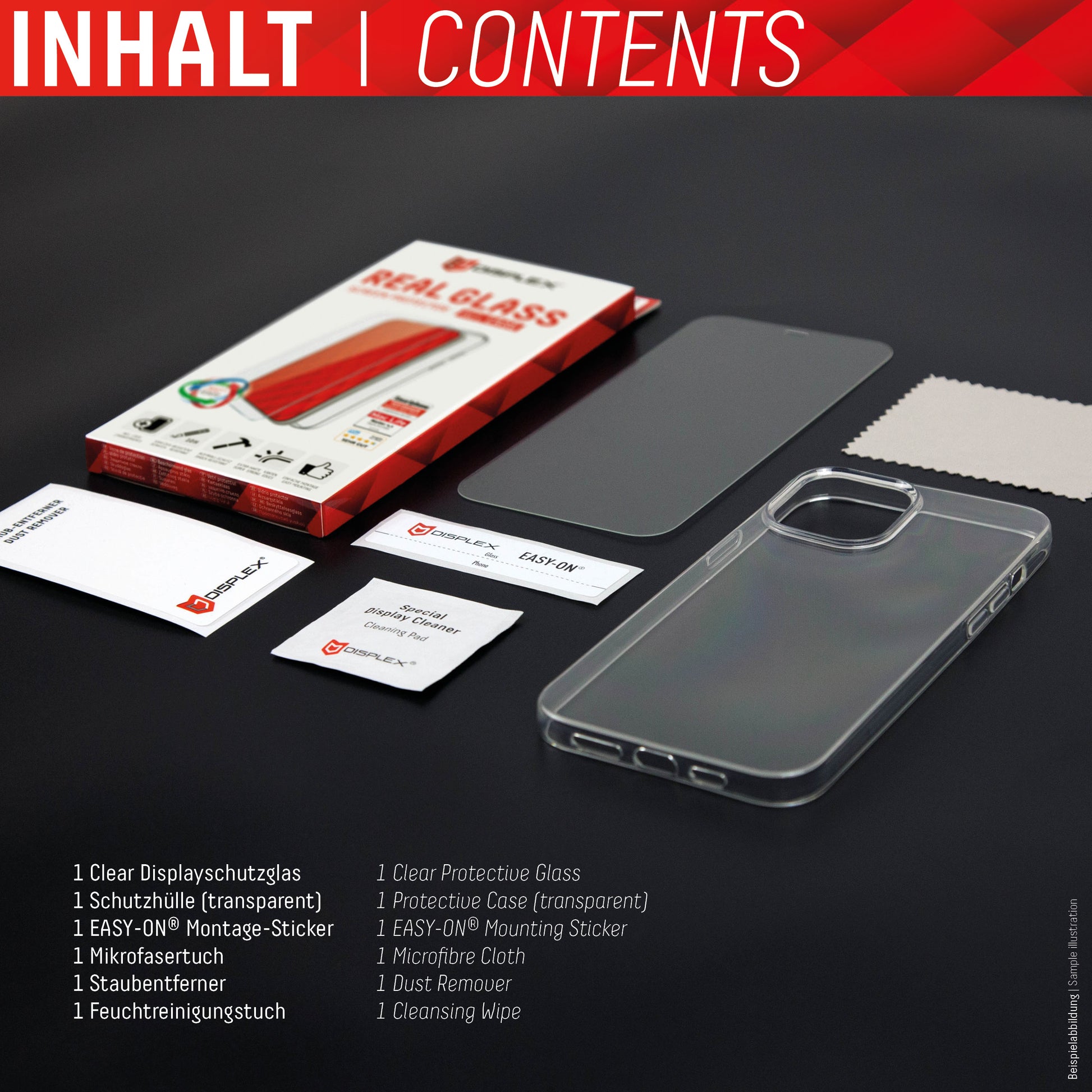 Displex Displayschutz (Panzerglas), 10H – für iPhone 13 Pro Max
