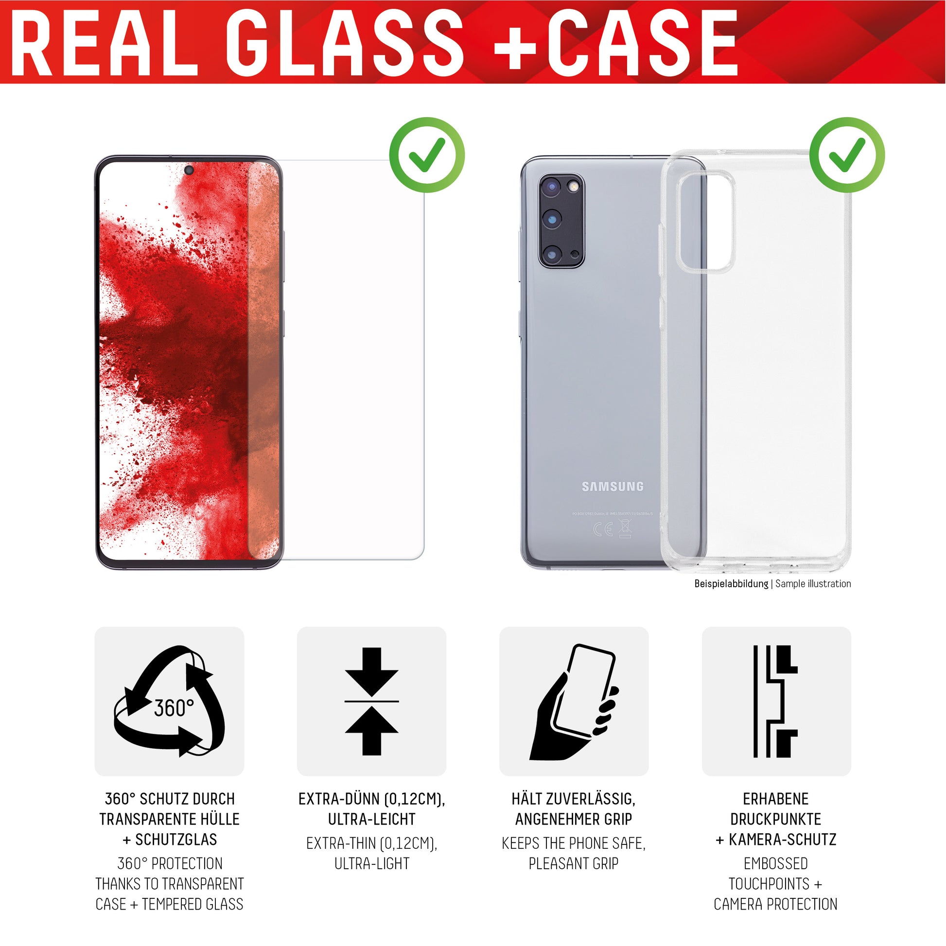 Displex Displayschutz (Panzerglas), 10H – für Galaxy A53 5G – mit Applikator