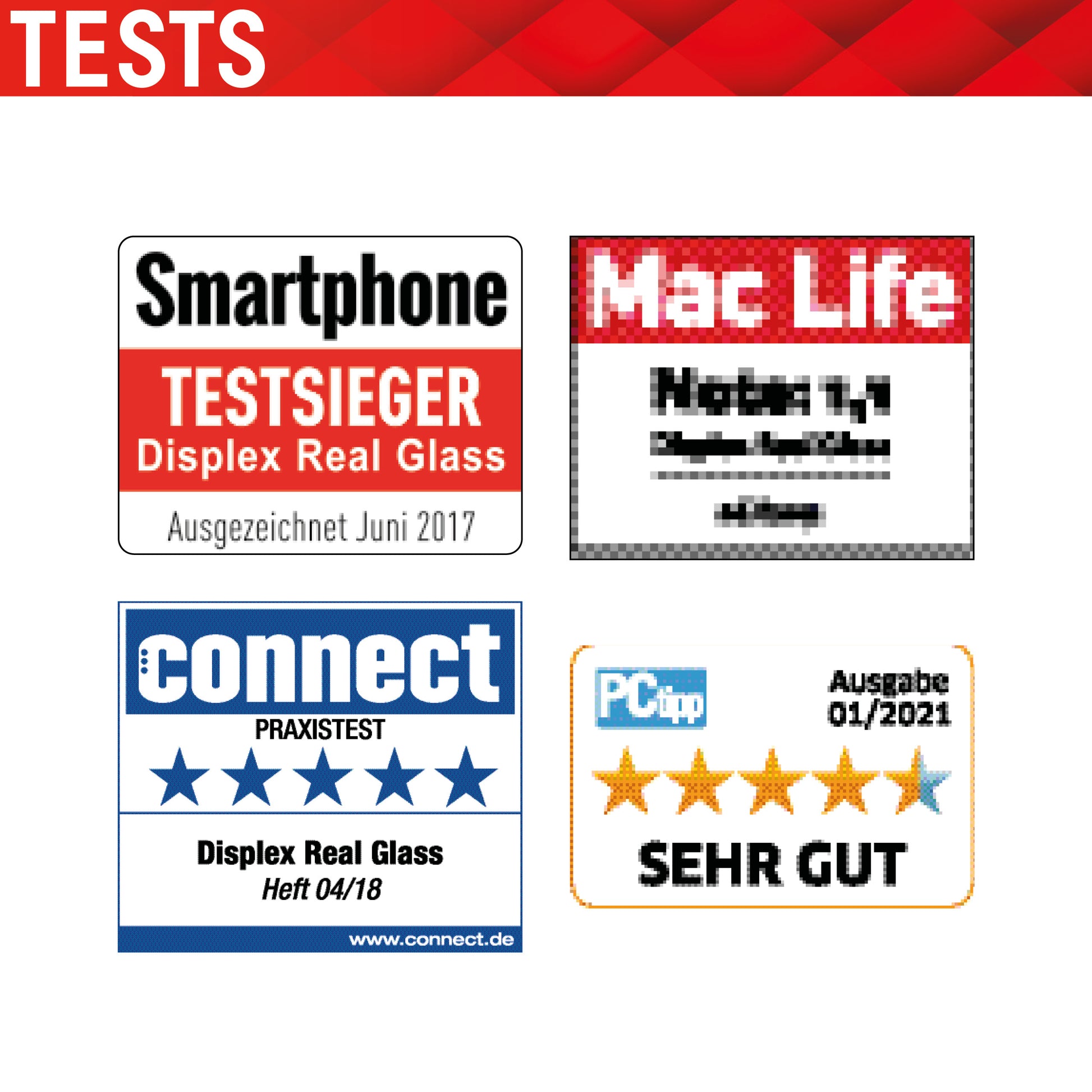 Displex Displayschutz (Panzerglas), Hüllenfreundlich – für Galaxy A02/A02s/A03 und andere – mit Applikator