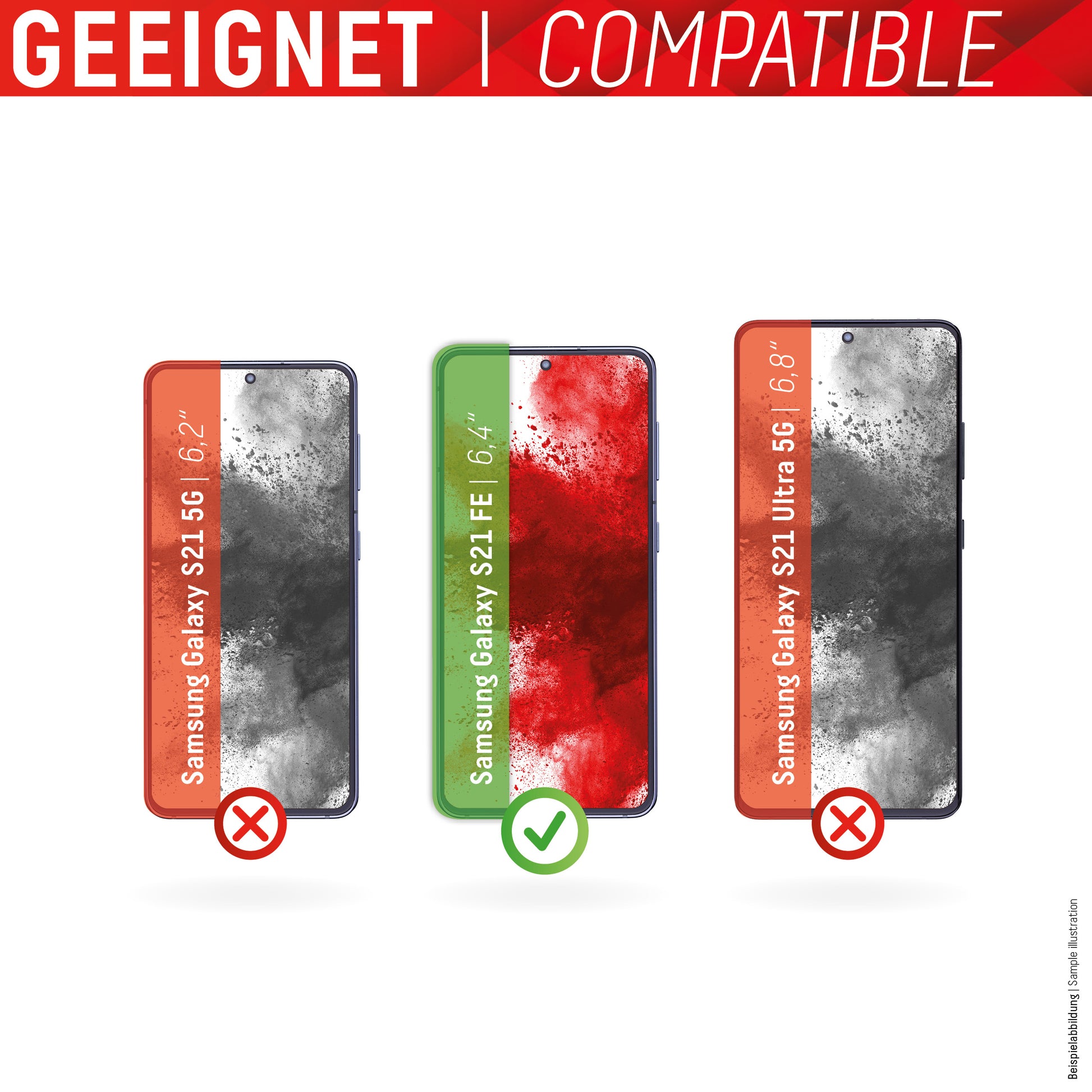 Displex Displayschutz (Panzerglas), 10H – für Galaxy S21 FE
