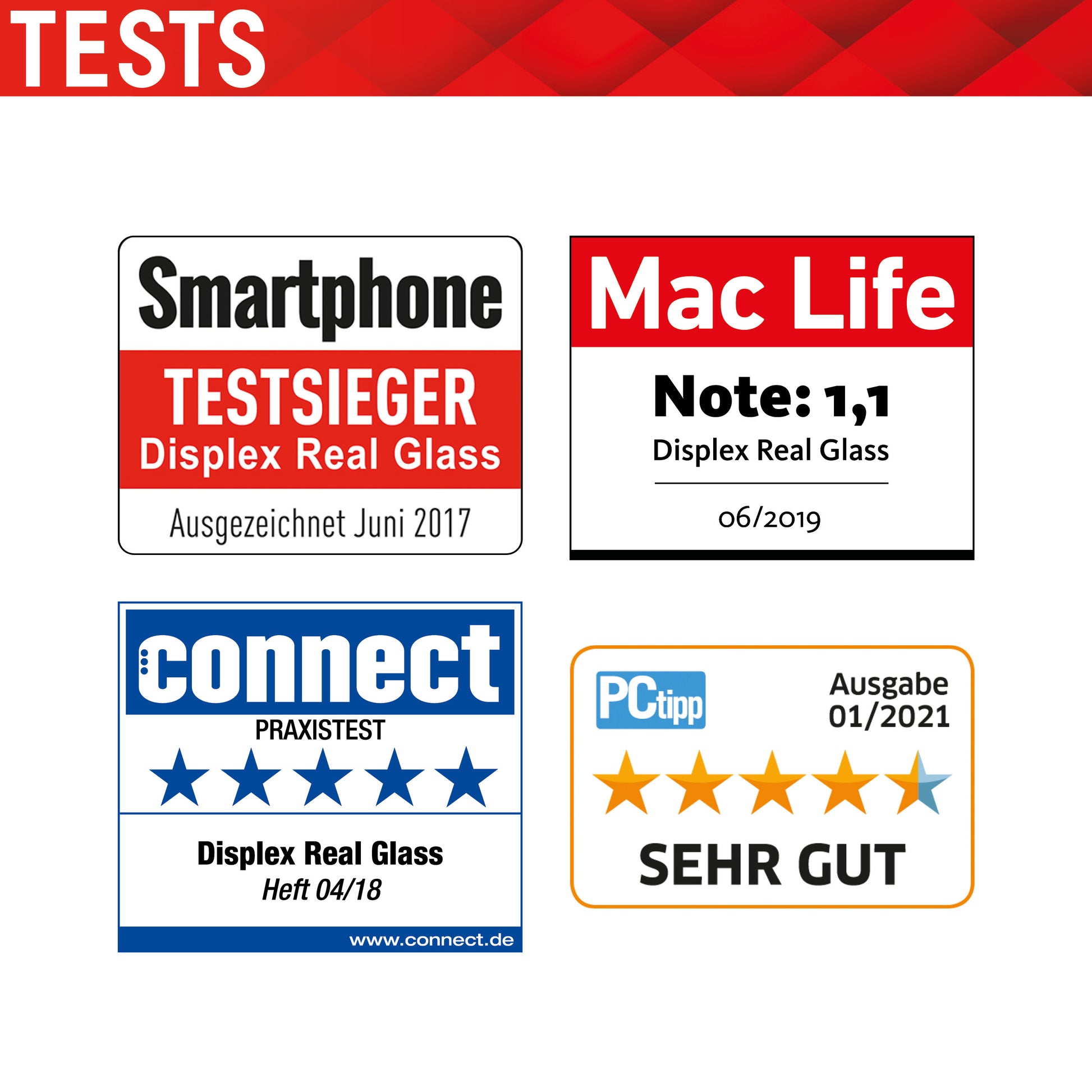 Displex Displayschutz (Panzerglas), 10H – für Galaxy S21 FE