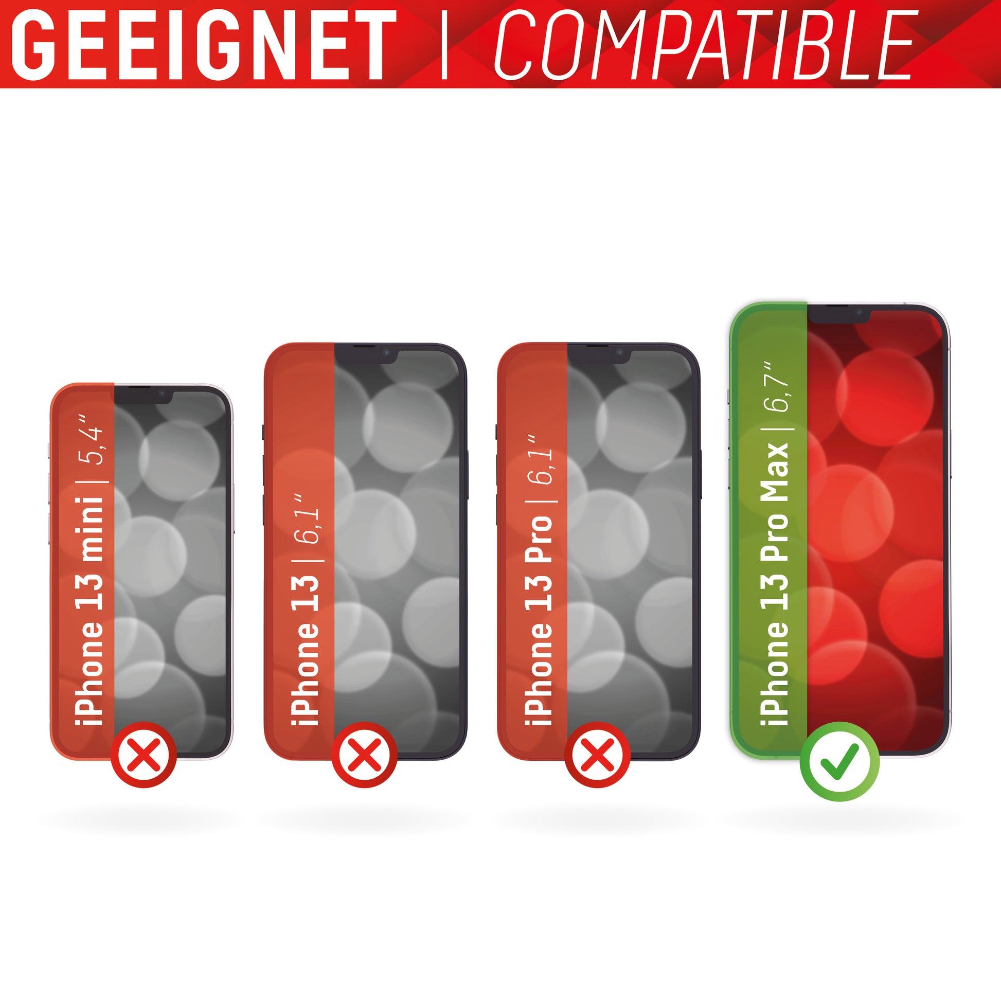Displex Displayschutz (Panzerglas), 10H – für iPhone 13 Pro Max