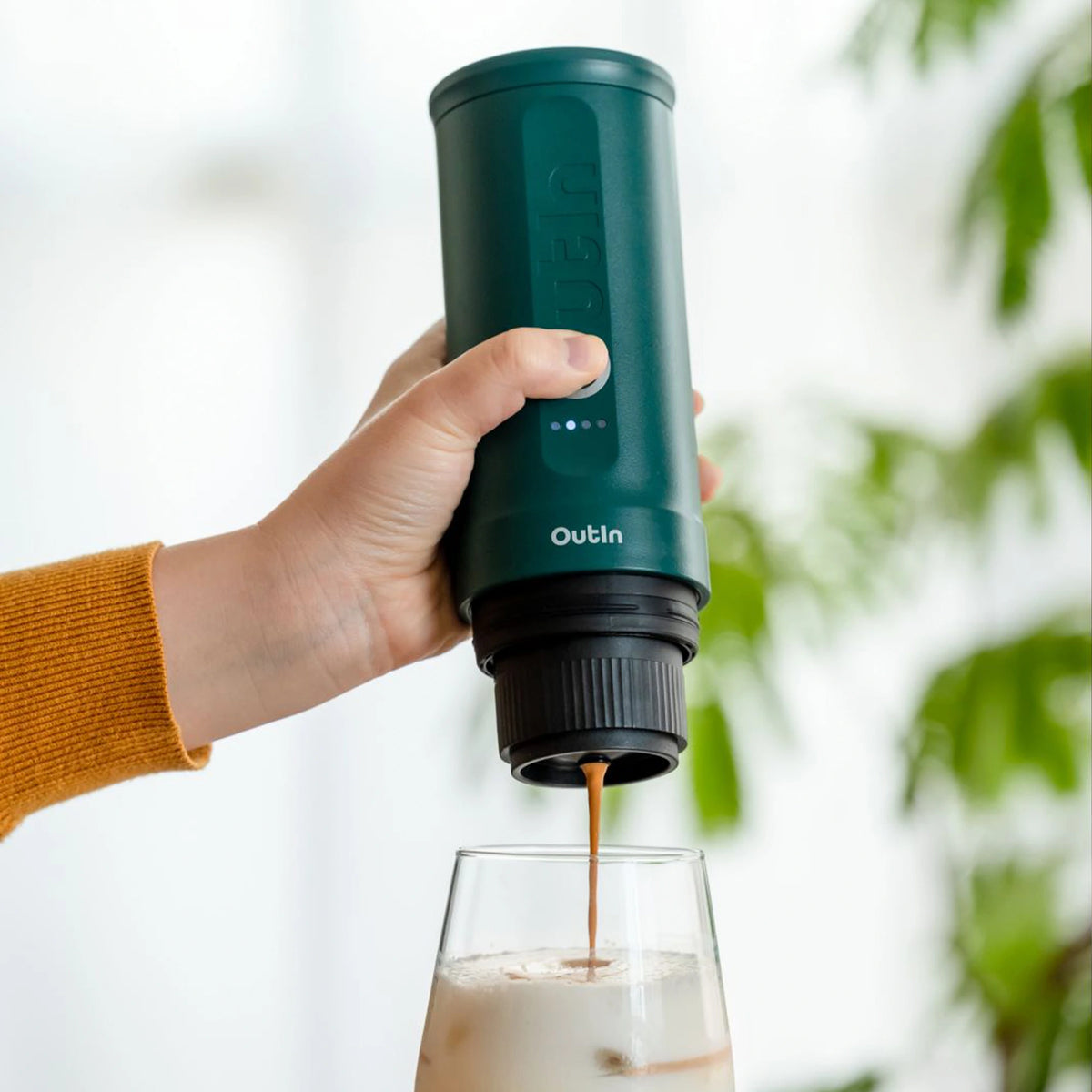 Outin Nano Kapselmaschine – für Nespresso, 0,1 l, blau, 0,9×1,9×2,5 cm